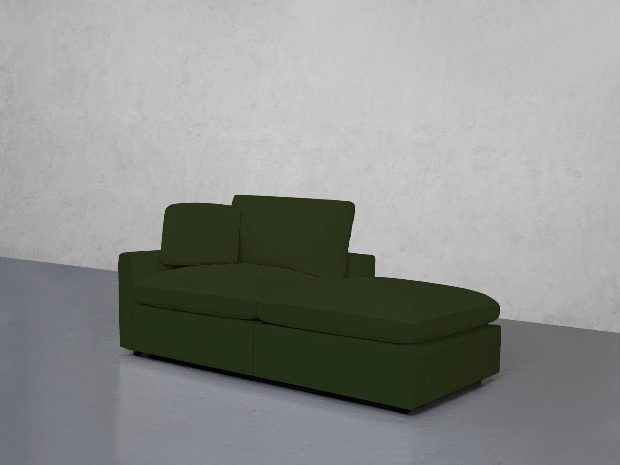 2-Seat Modular Lounger Loveseat (Thin Arm) - Image 86