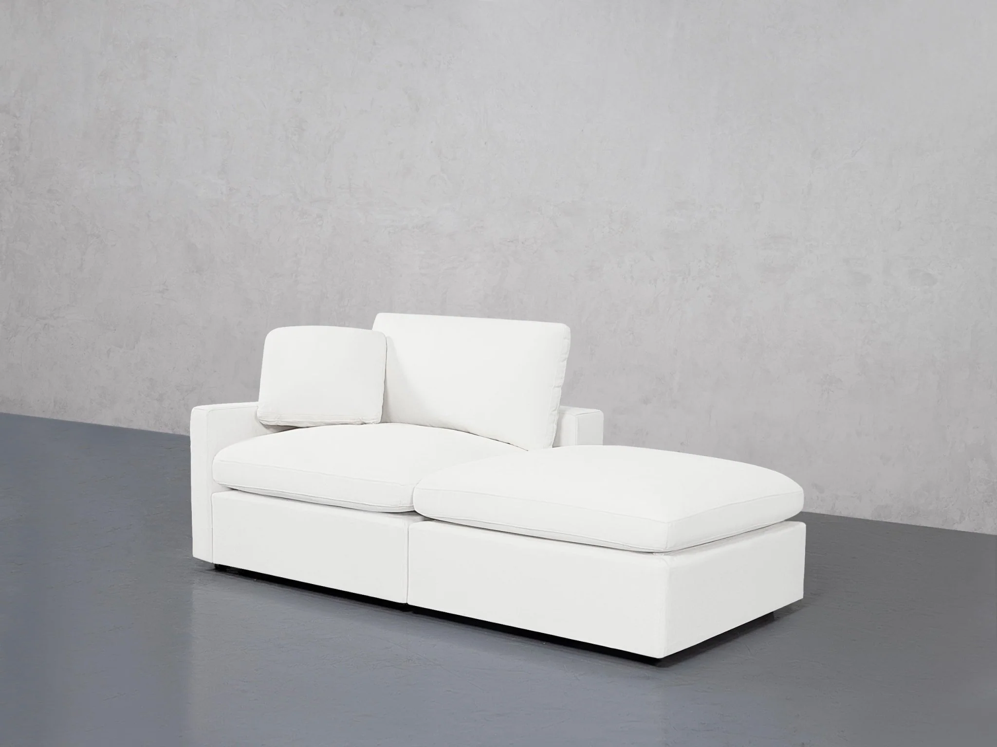 2-Seat Modular Lounger Loveseat (Thin Arm) - Image 9