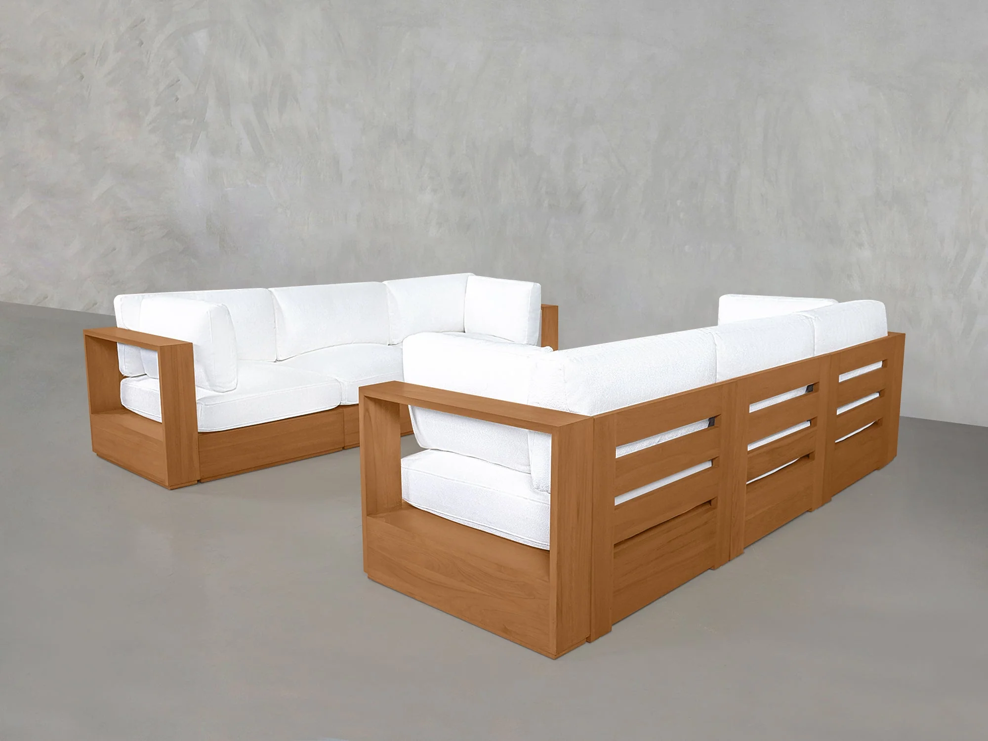 3-3 Sofa Set Teak Outdoor - Image 3