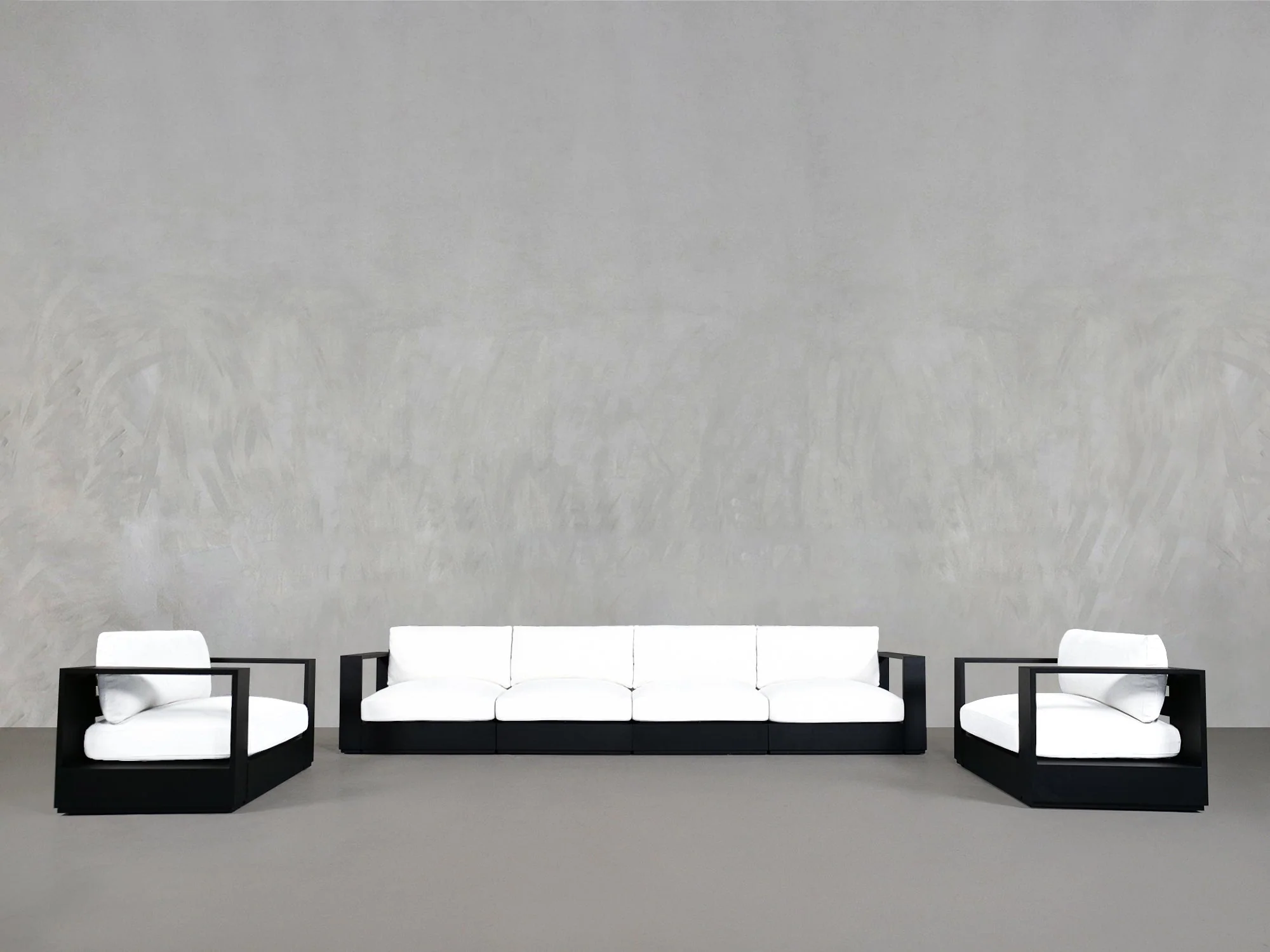 4-1-1 Sofa & Armchair Set Aluminum Outdoor