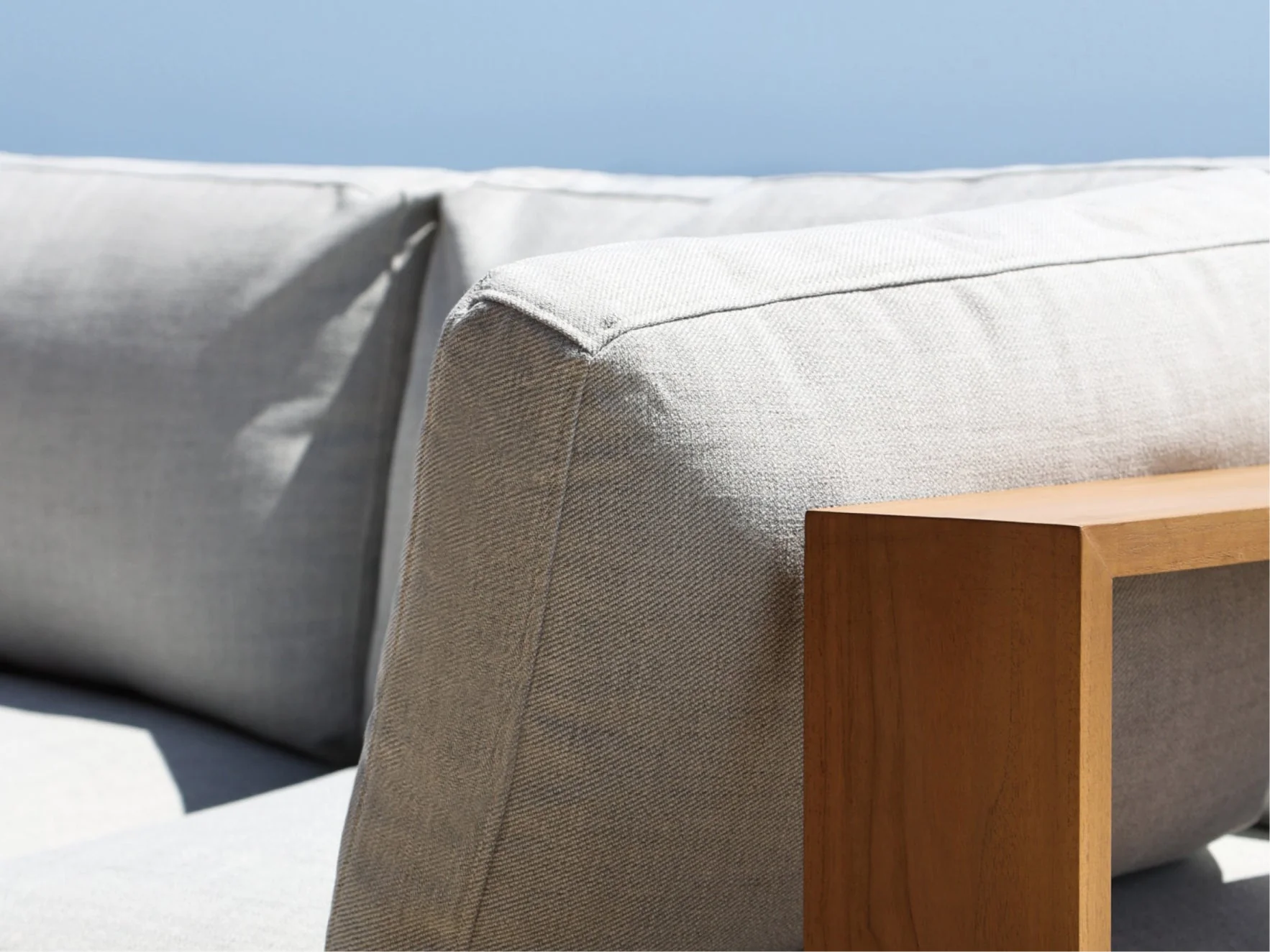4-Seat Modular Chaise Sectional Teak Outdoor - Image 10