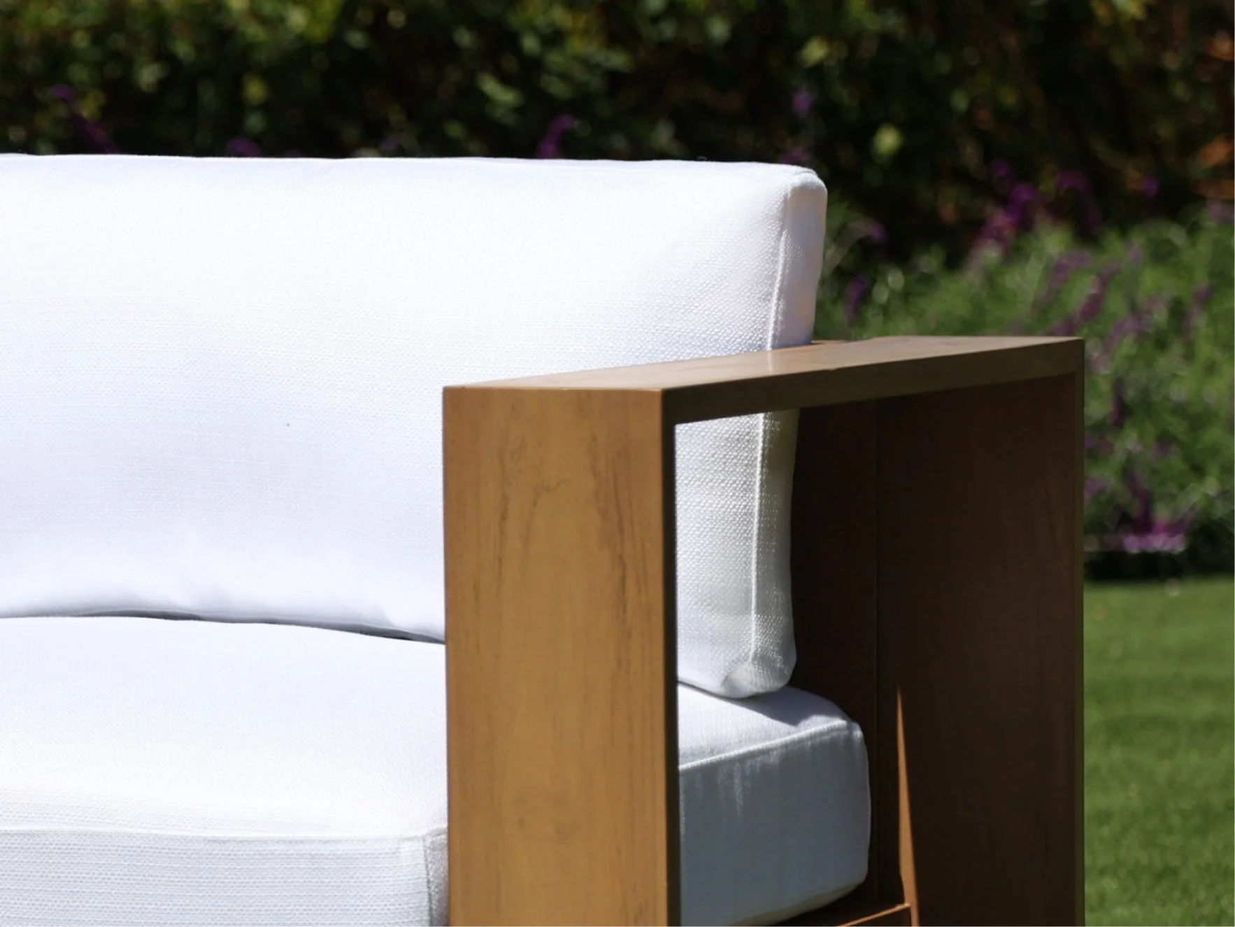 4-Seat Modular Chaise Sectional Teak Outdoor - Image 6