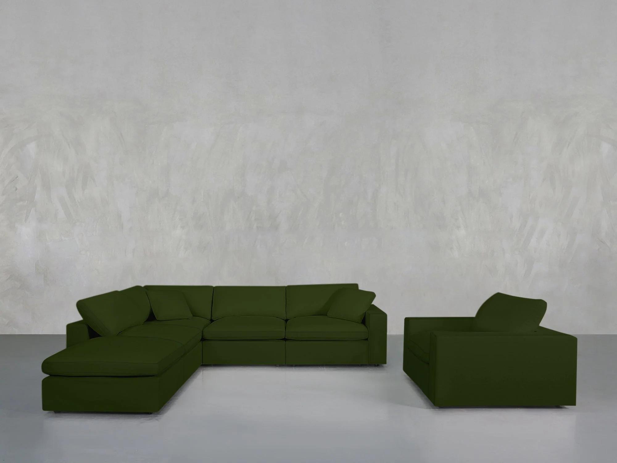 5-1 Sectional & Armchair Set - Image 126