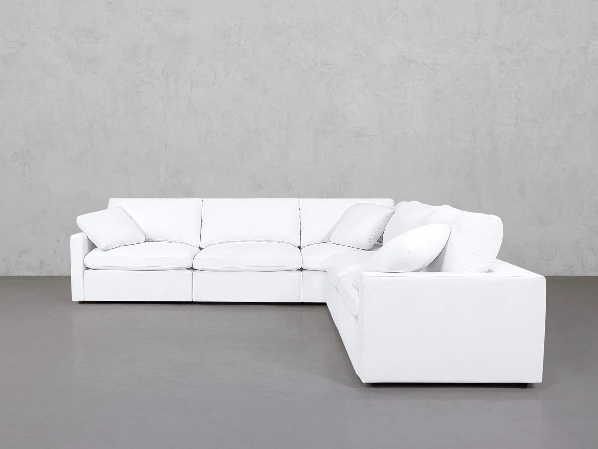 5-Seat Modular Corner Right Sectional (Thin Arms)