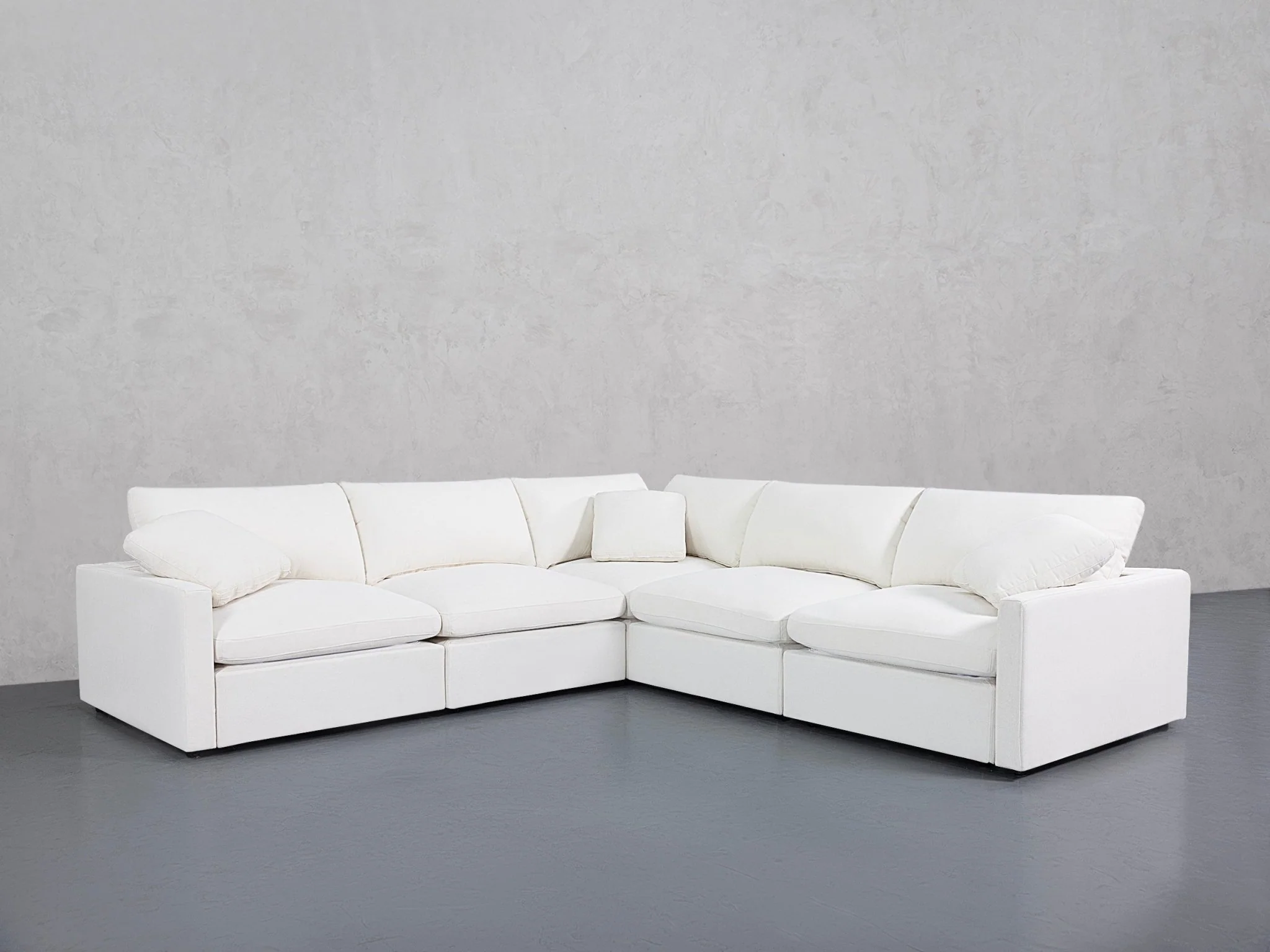 5-Seat Modular Corner Right Sectional (Thin Arms) - Image 140