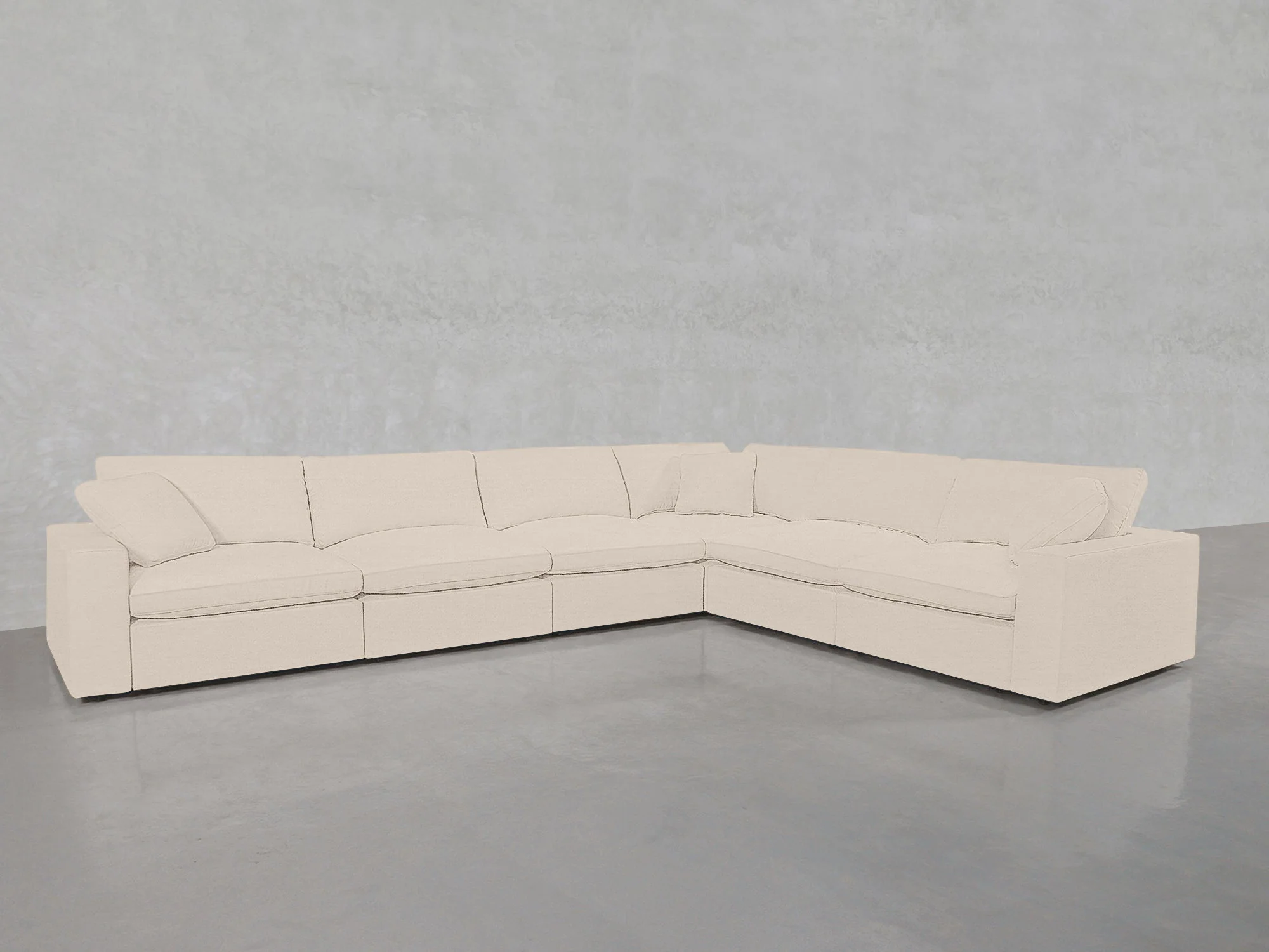 6-Seat Modular Corner Right Sectional - Image 116