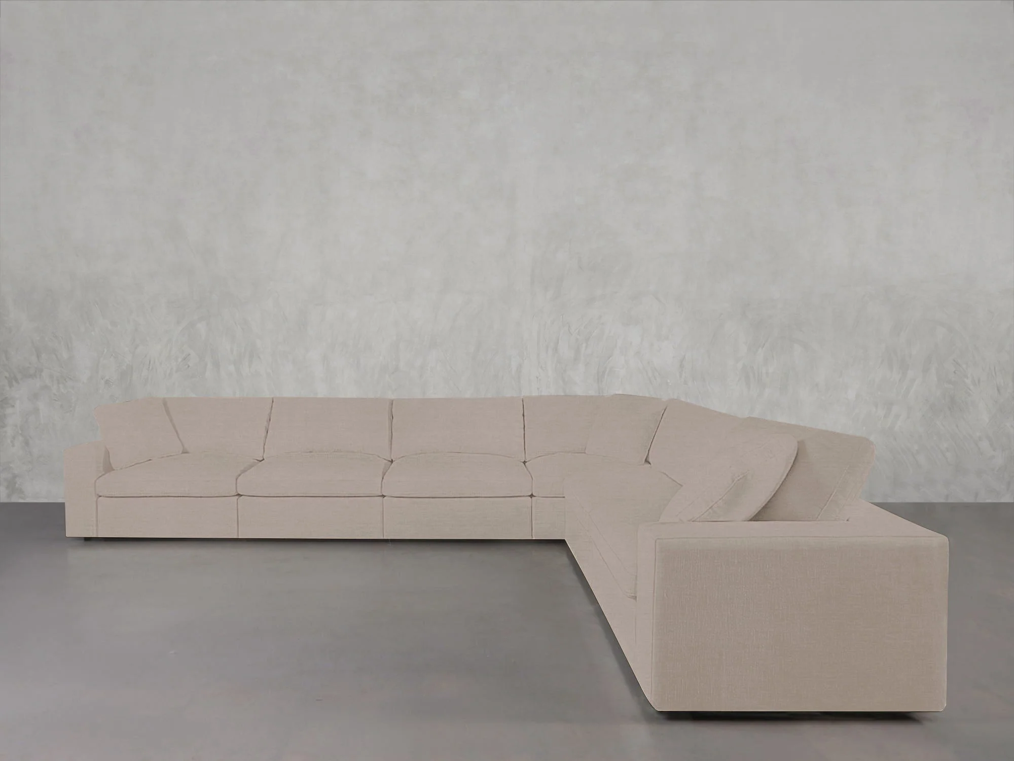6-Seat Modular Corner Right Sectional - Image 137