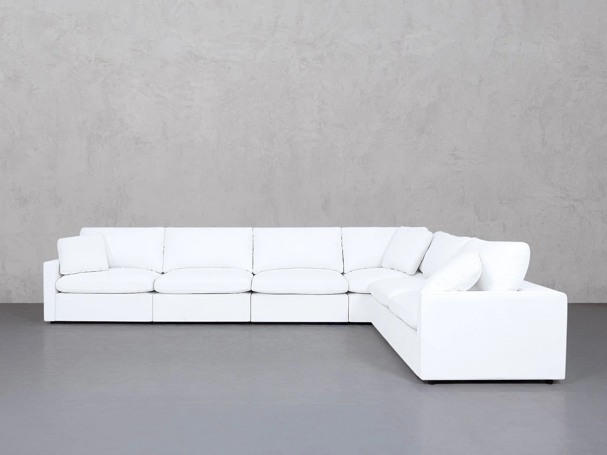 6-Seat Modular Corner Right Sectional (Thin Arms)