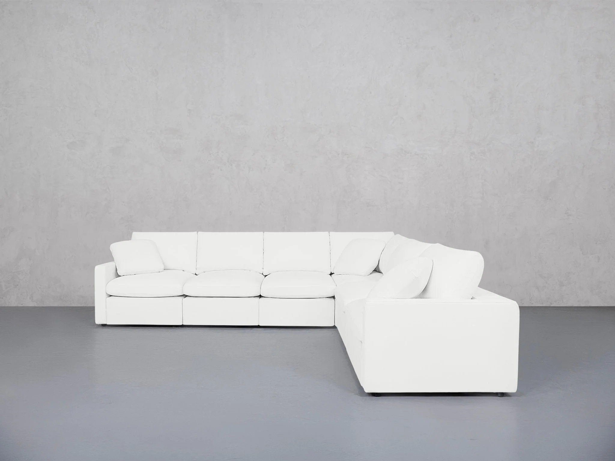 6-Seat Modular Corner Right Sectional (Thin Arms) - Image 10