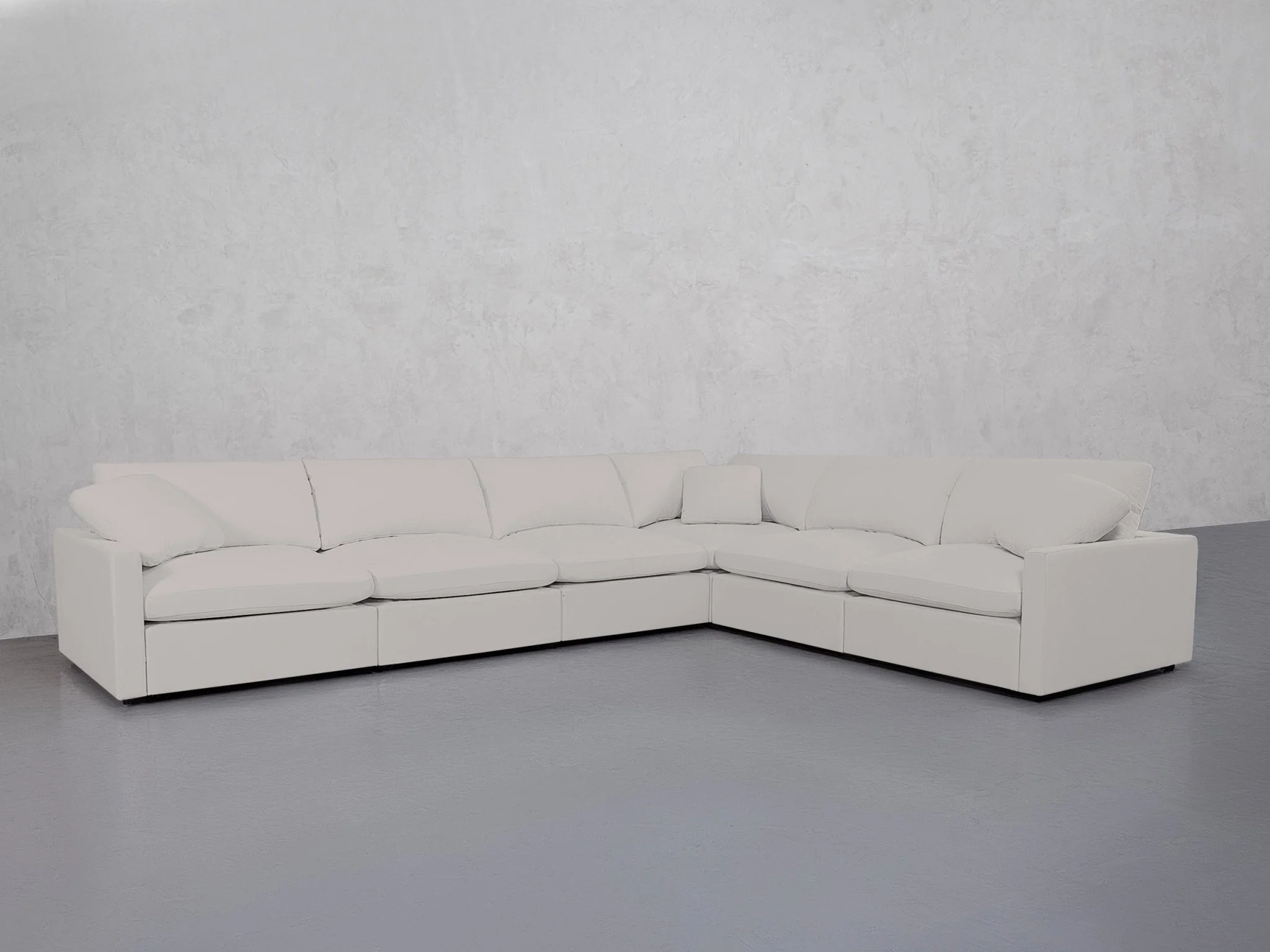 6-Seat Modular Corner Right Sectional (Thin Arms) - Image 100