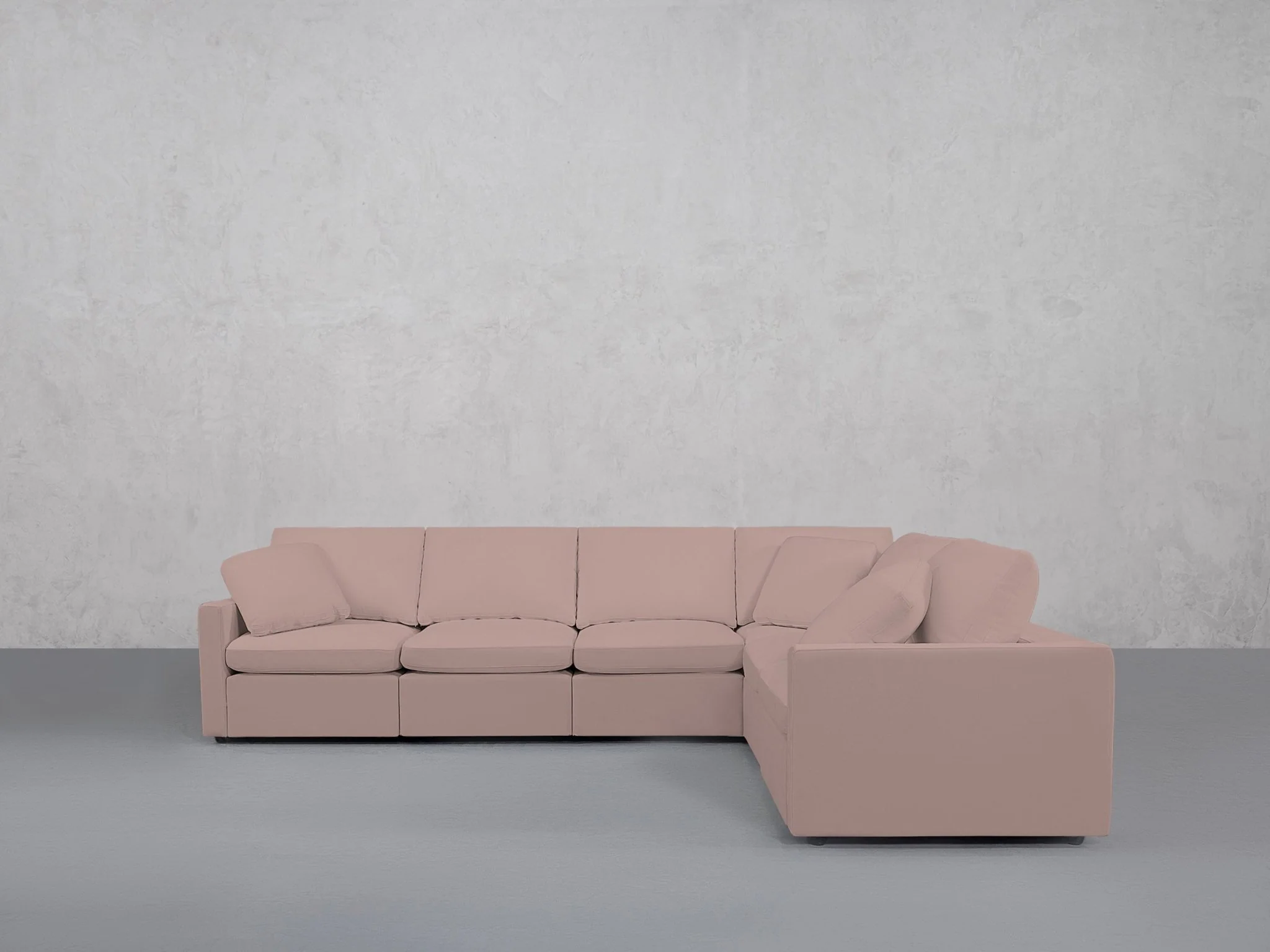 6-Seat Modular Corner Right Sectional (Thin Arms) - Image 129