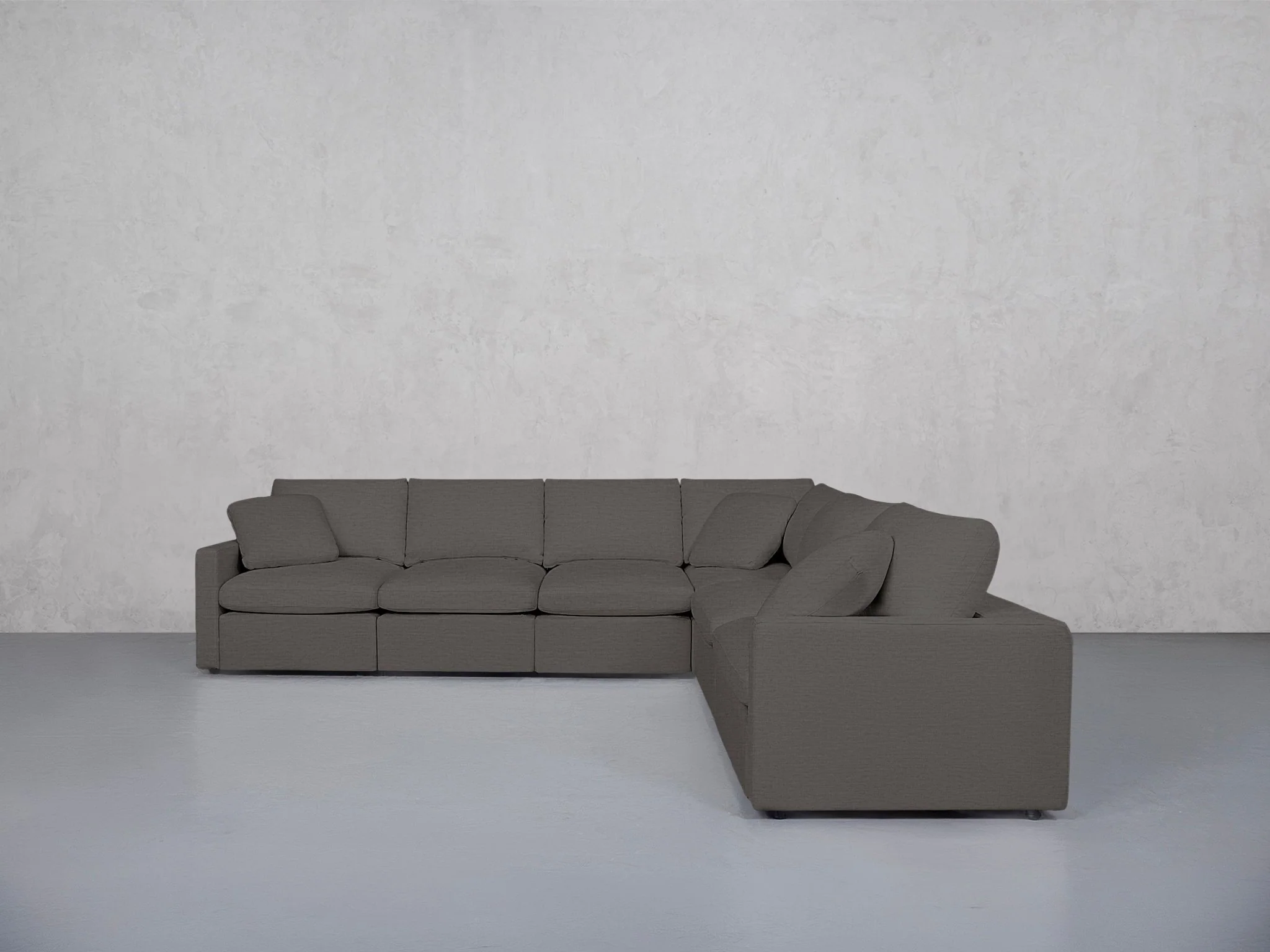6-Seat Modular Corner Right Sectional (Thin Arms) - Image 32