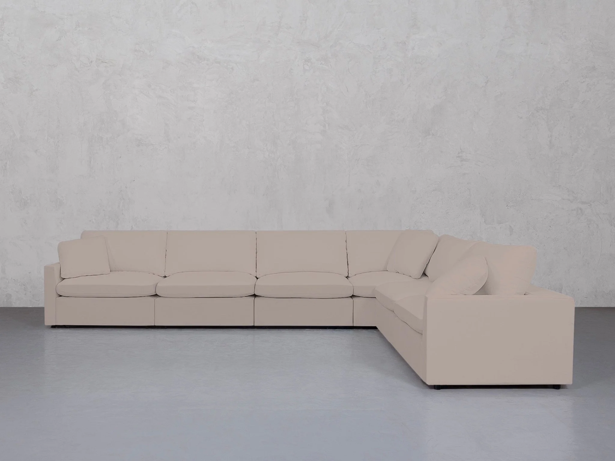 6-Seat Modular Corner Right Sectional (Thin Arms) - Image 64