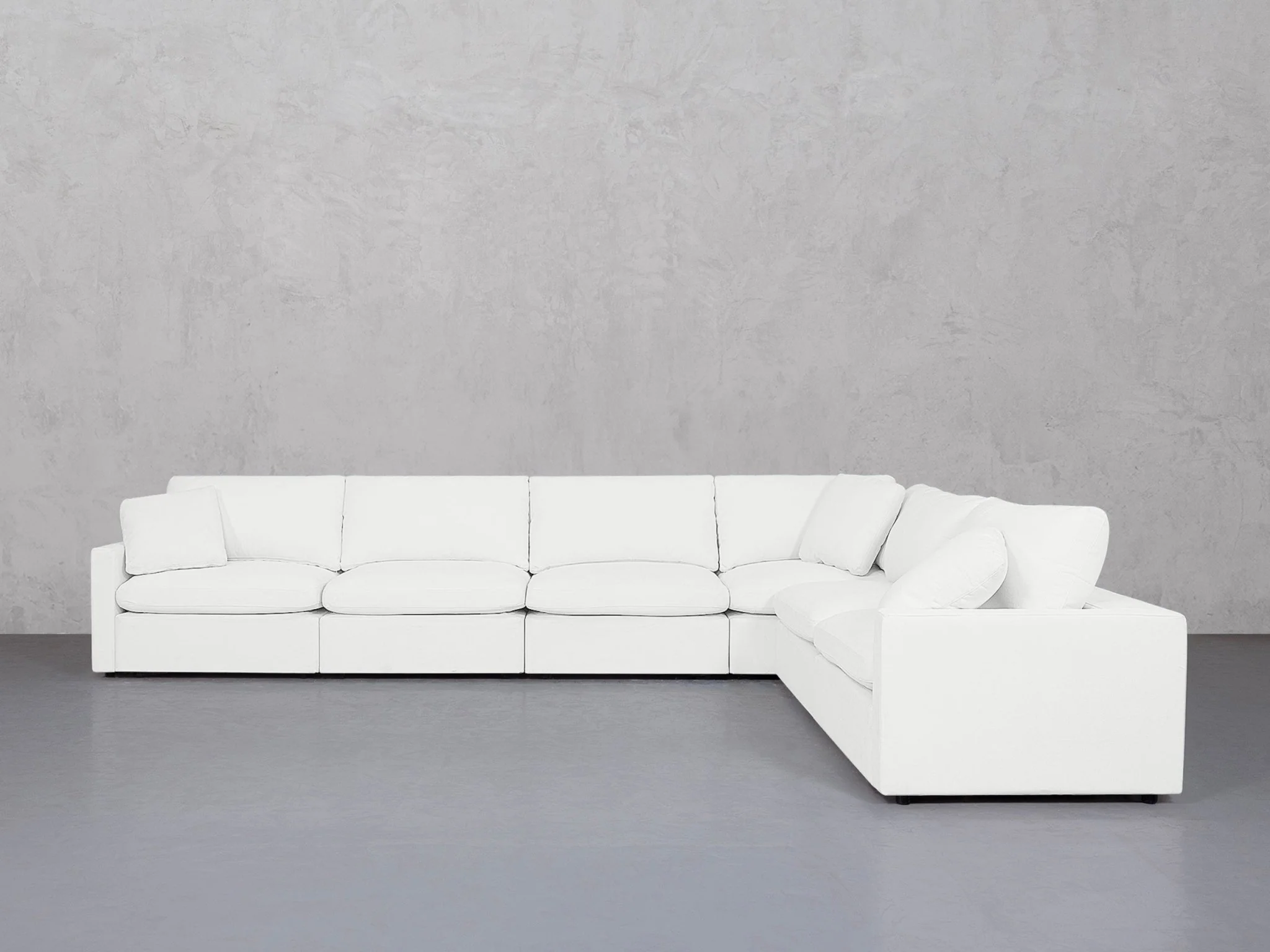 6-Seat Modular Corner Right Sectional (Thin Arms) - Image 8