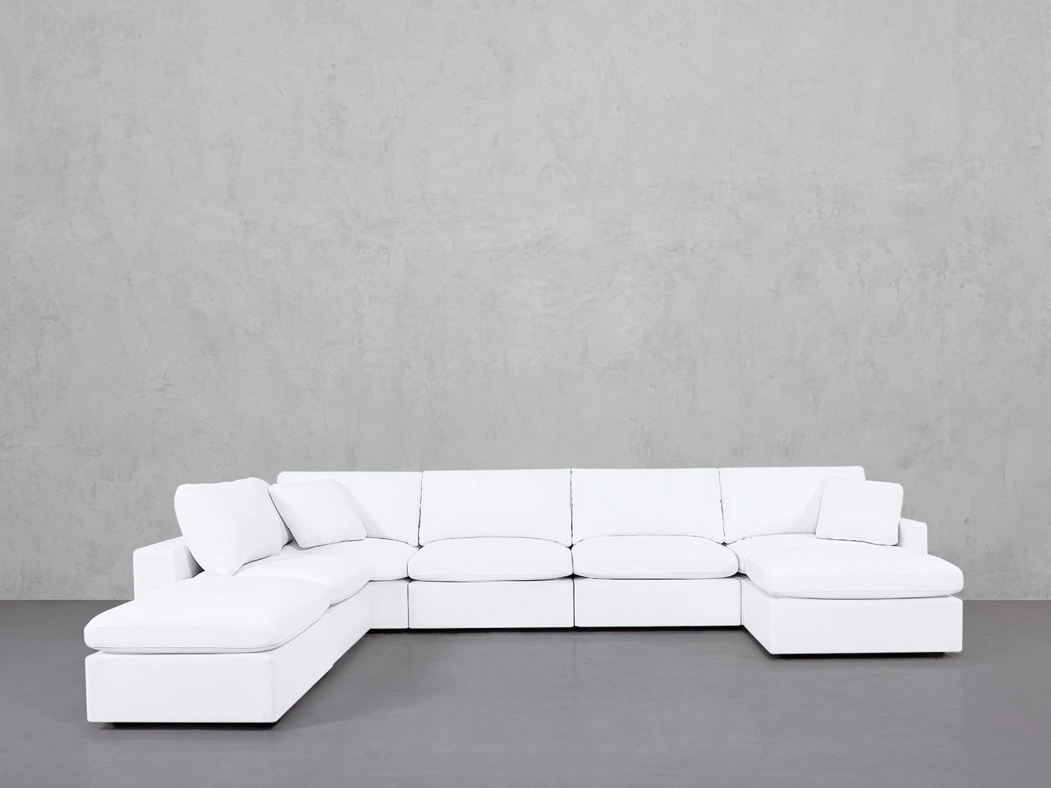 7-Seat Modular Chaise Corner Lounger Sectional (Thin Arm)