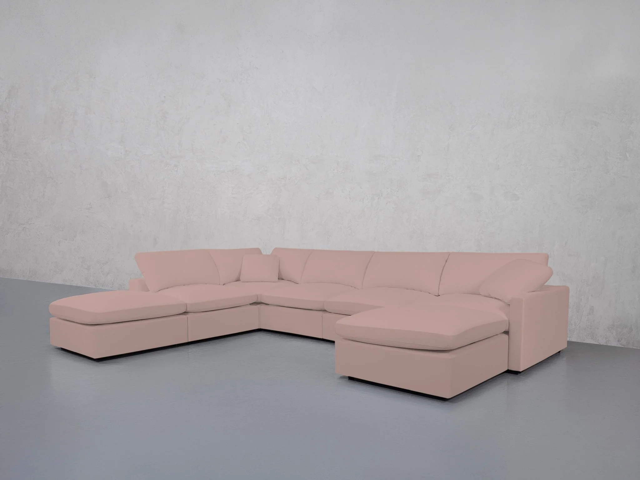 7-Seat Modular Chaise Corner Lounger Sectional (Thin Arm) - Image 128