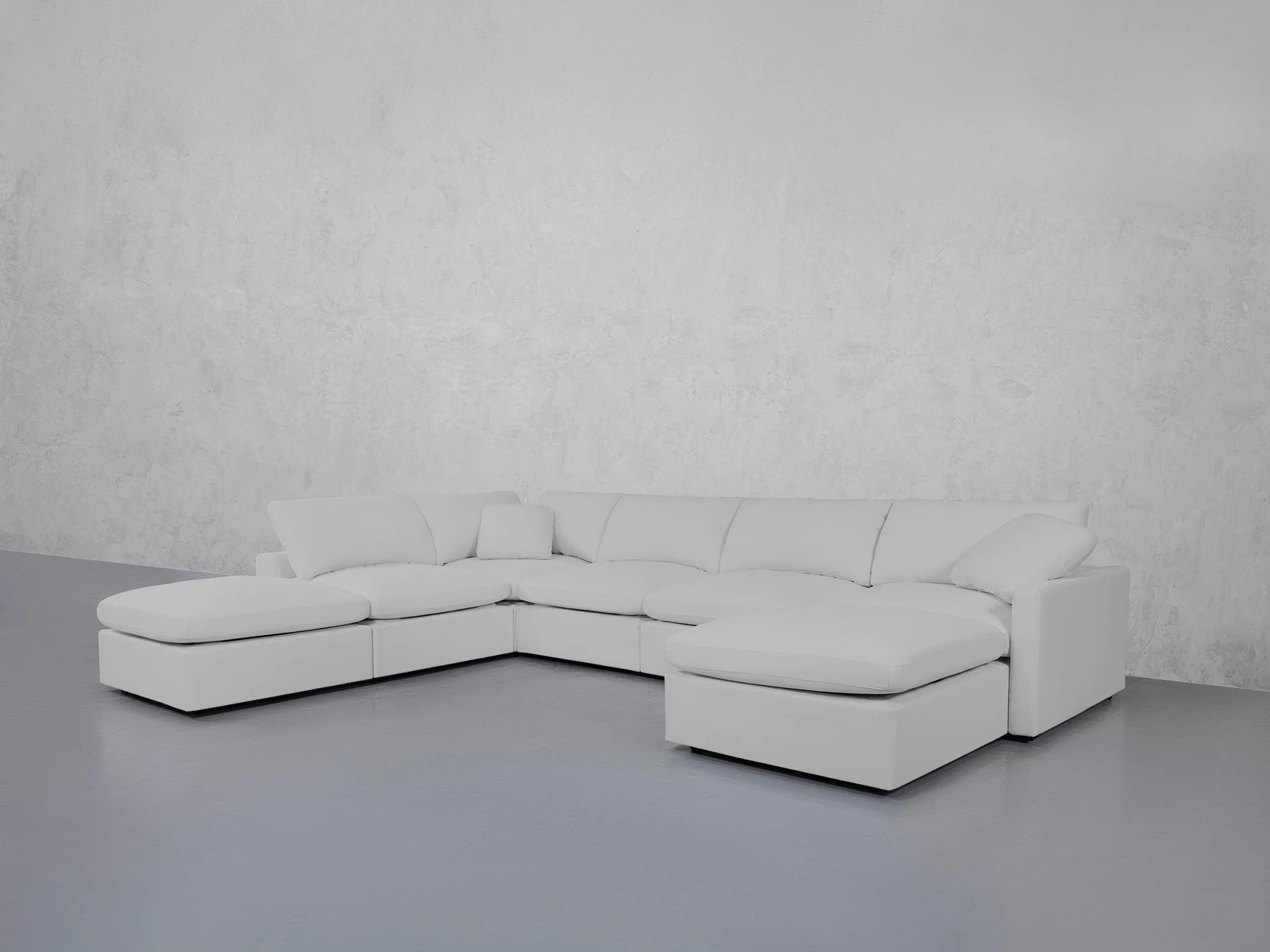 7-Seat Modular Chaise Corner Lounger Sectional (Thin Arm) - Image 145
