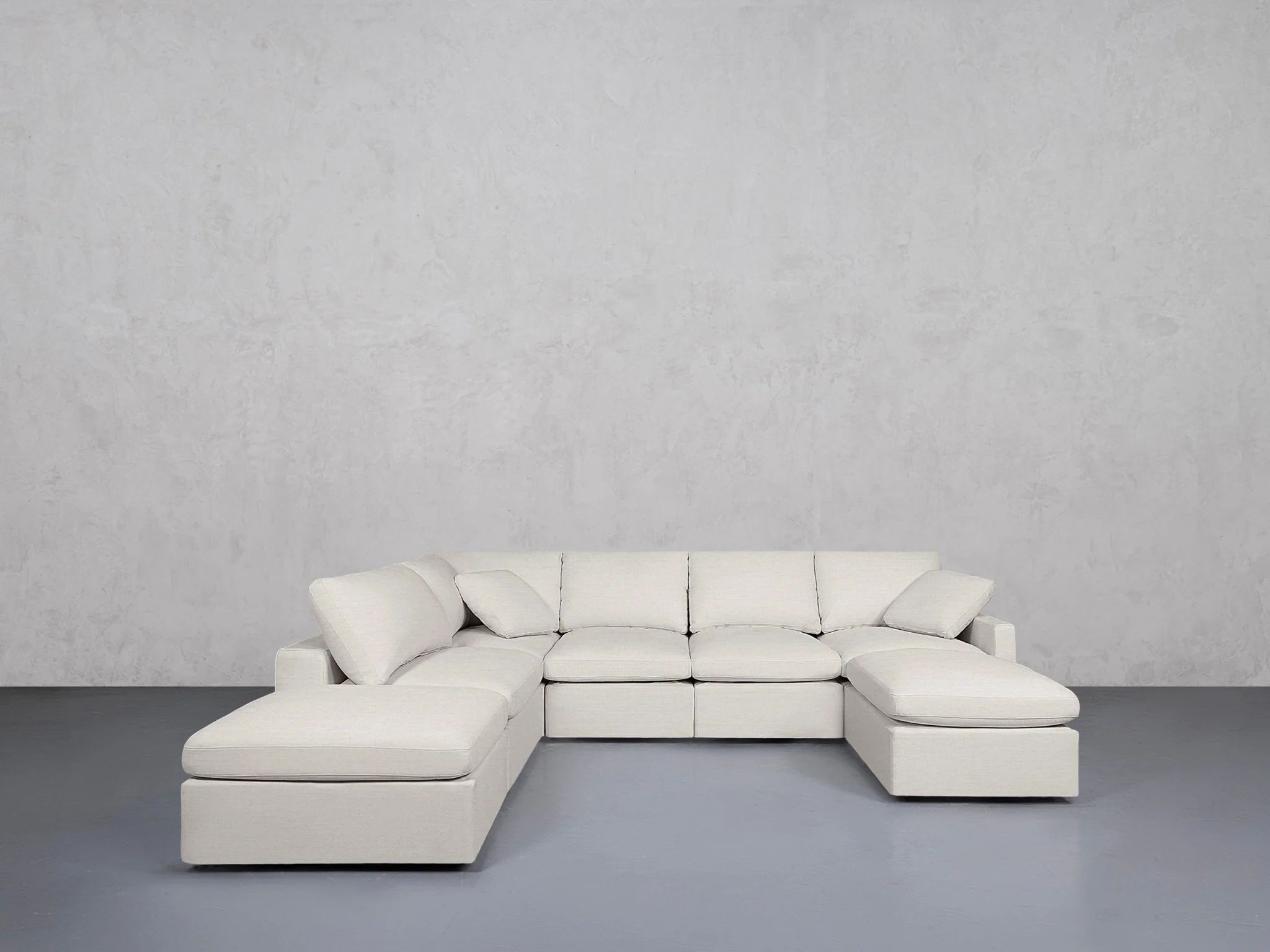 7-Seat Modular Chaise Corner Lounger Sectional (Thin Arm) - Image 151