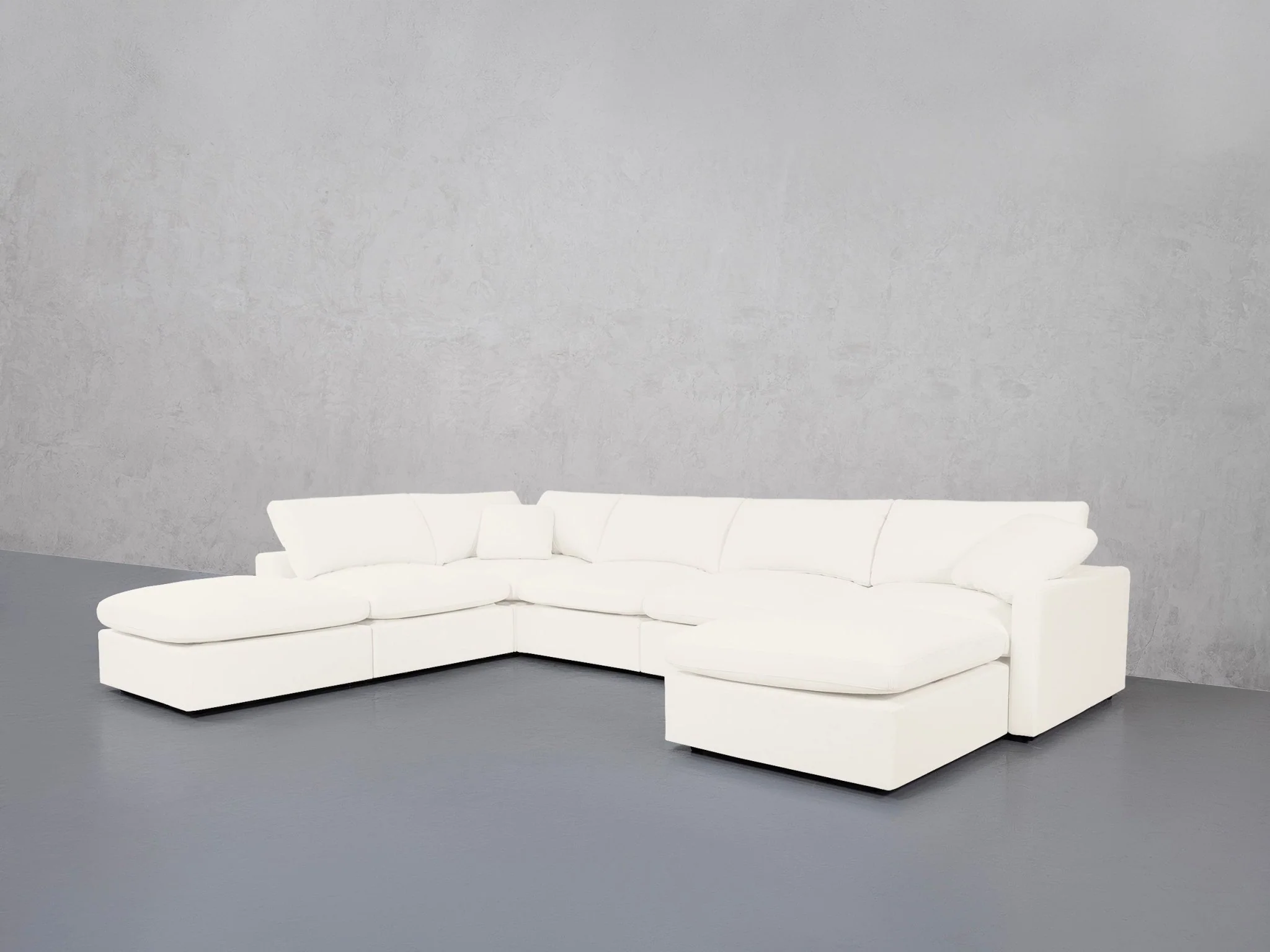 7-Seat Modular Chaise Corner Lounger Sectional (Thin Arm) - Image 44