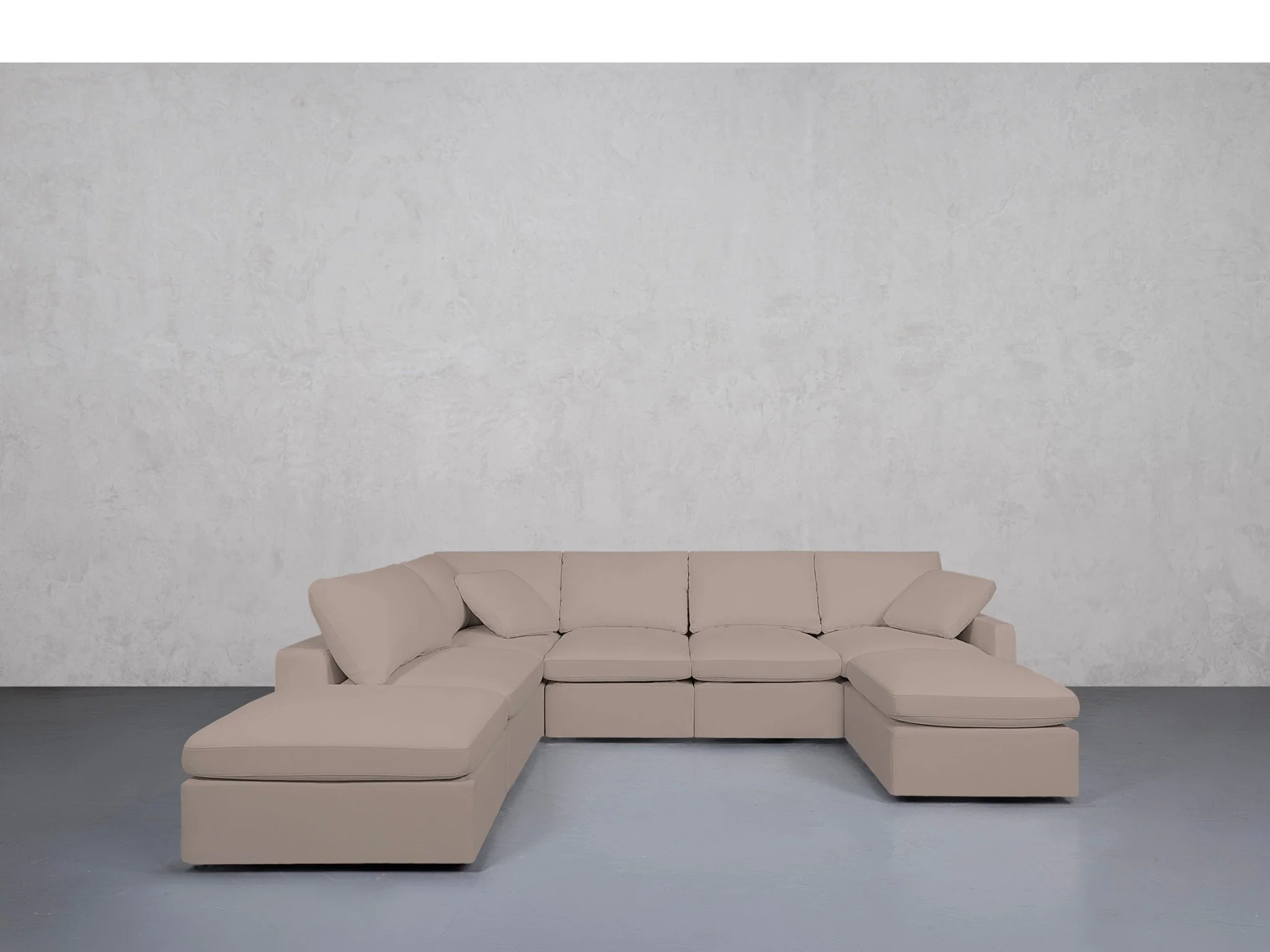 7-Seat Modular Chaise Corner Lounger Sectional (Thin Arm) - Image 67