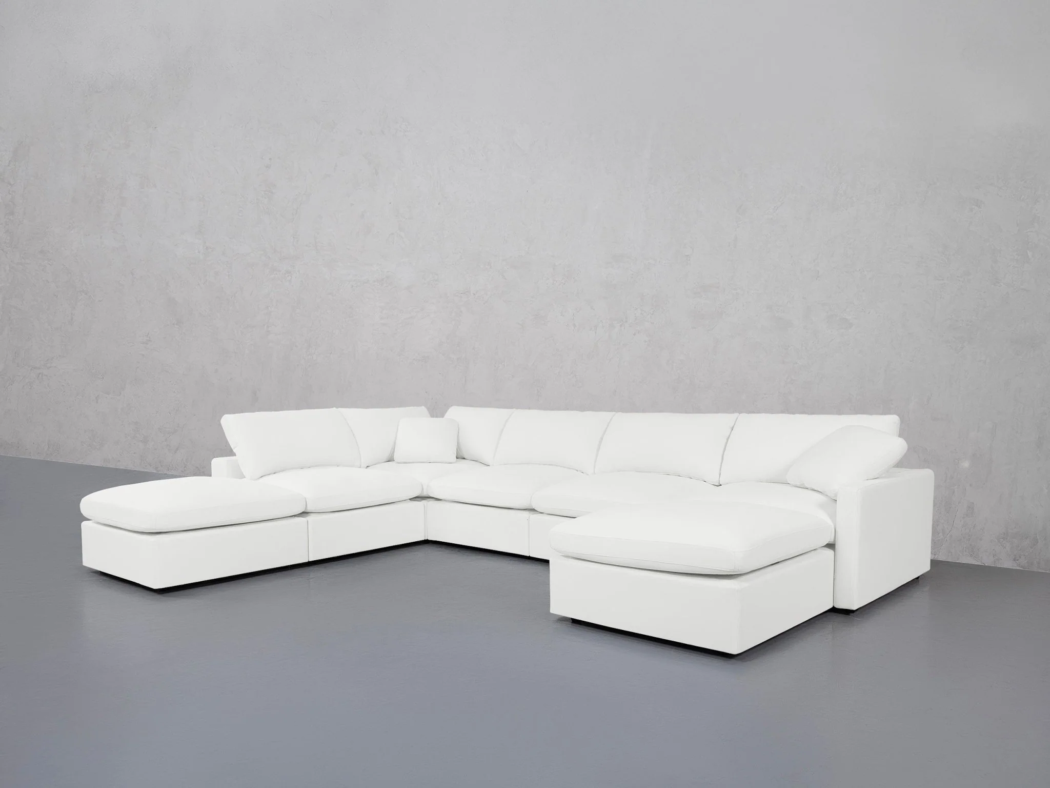 7-Seat Modular Chaise Corner Lounger Sectional (Thin Arm) - Image 9