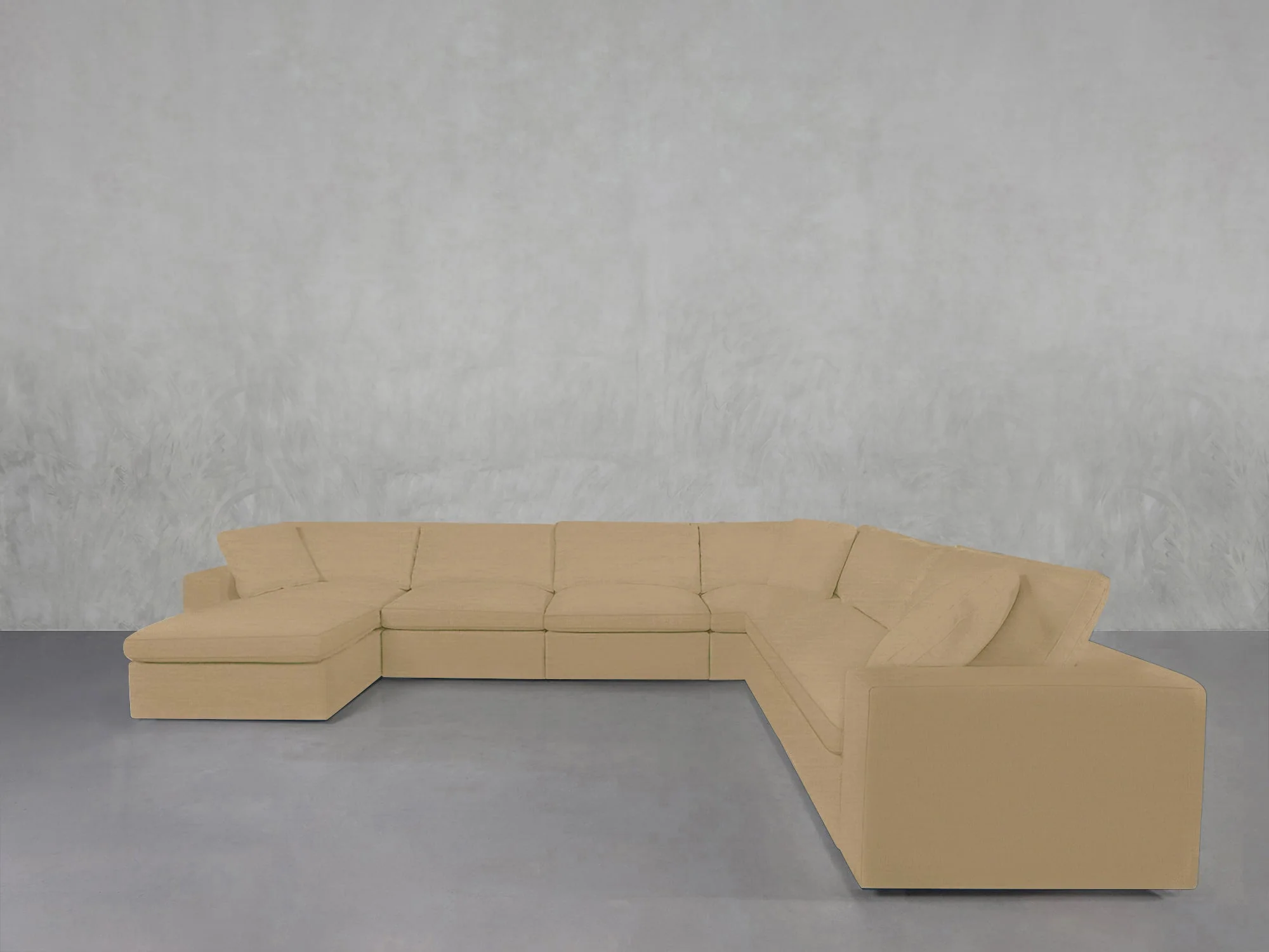 7-Seat Modular Chaise Corner Right Sectional - Image 128