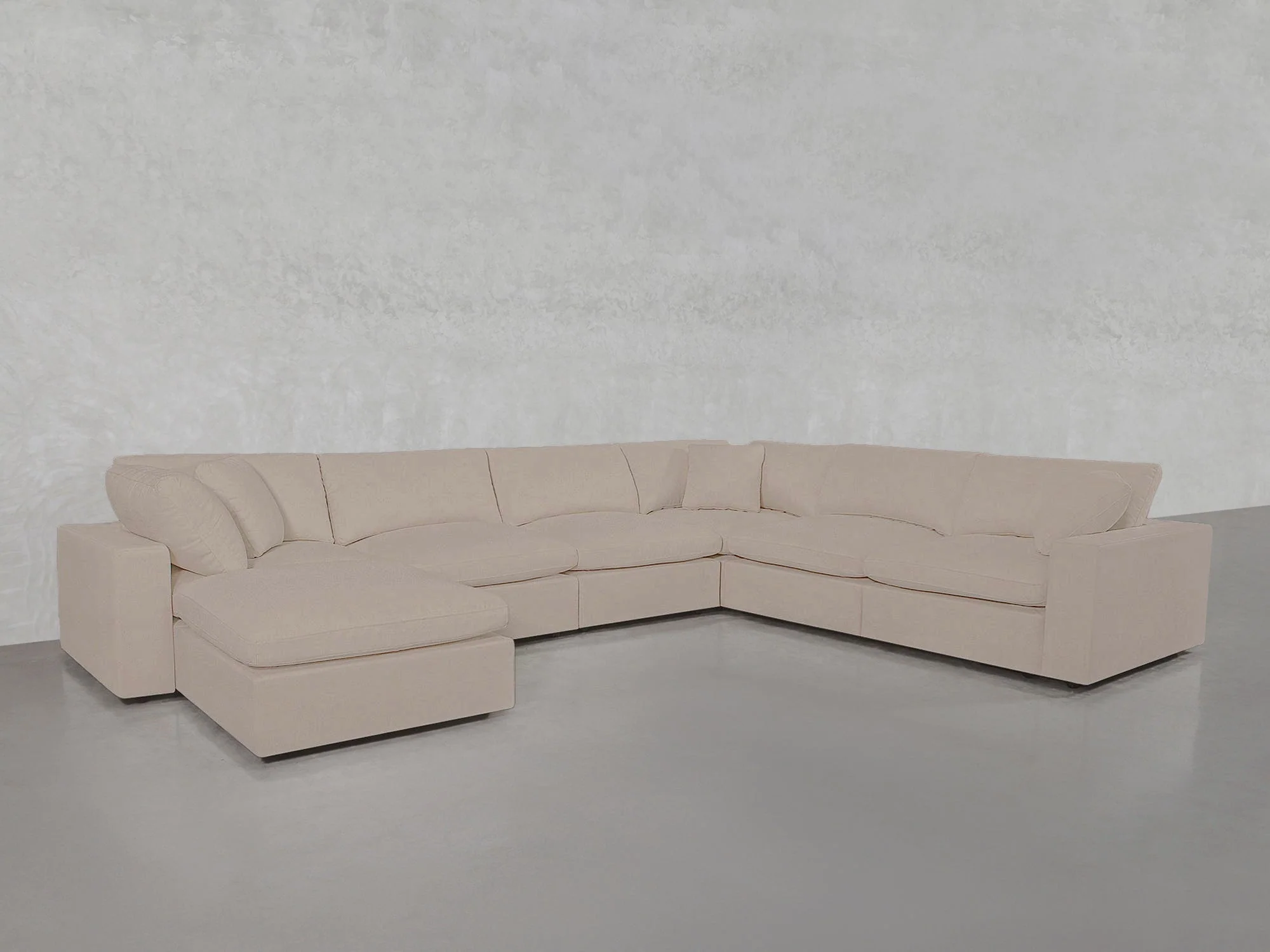 7-Seat Modular Chaise Corner Right Sectional - Image 140