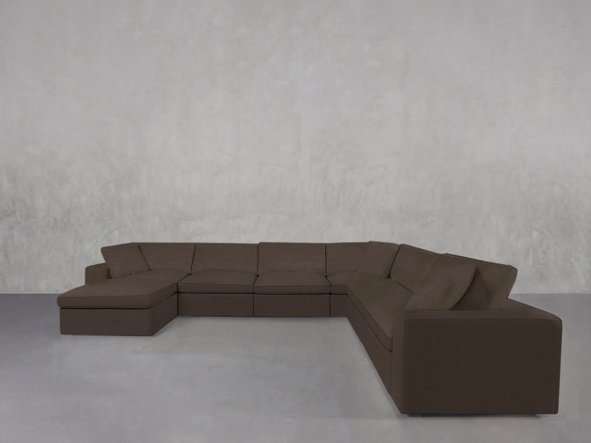 7-Seat Modular Chaise Corner Right Sectional - Image 150