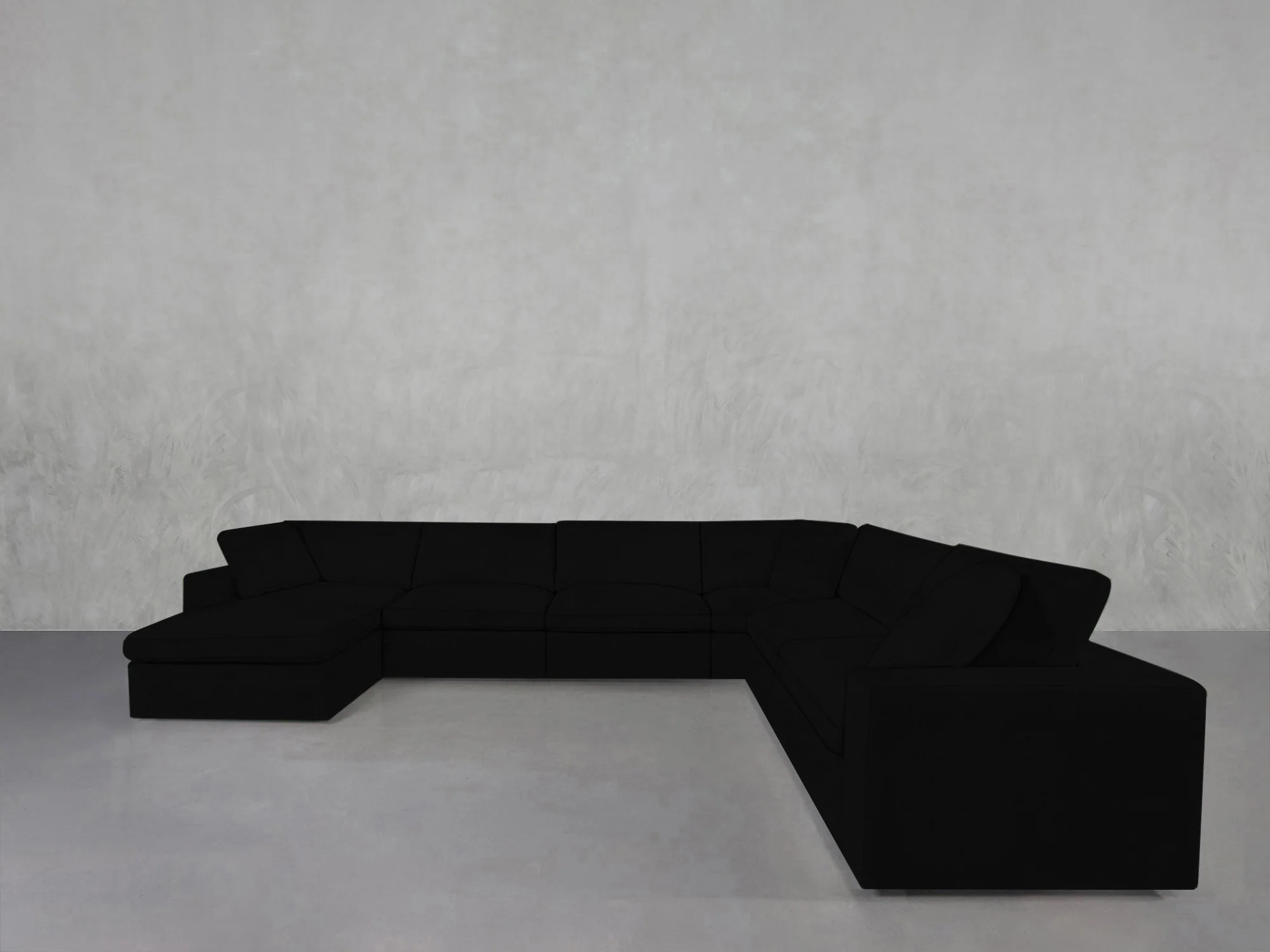 7-Seat Modular Chaise Corner Right Sectional - Image 216