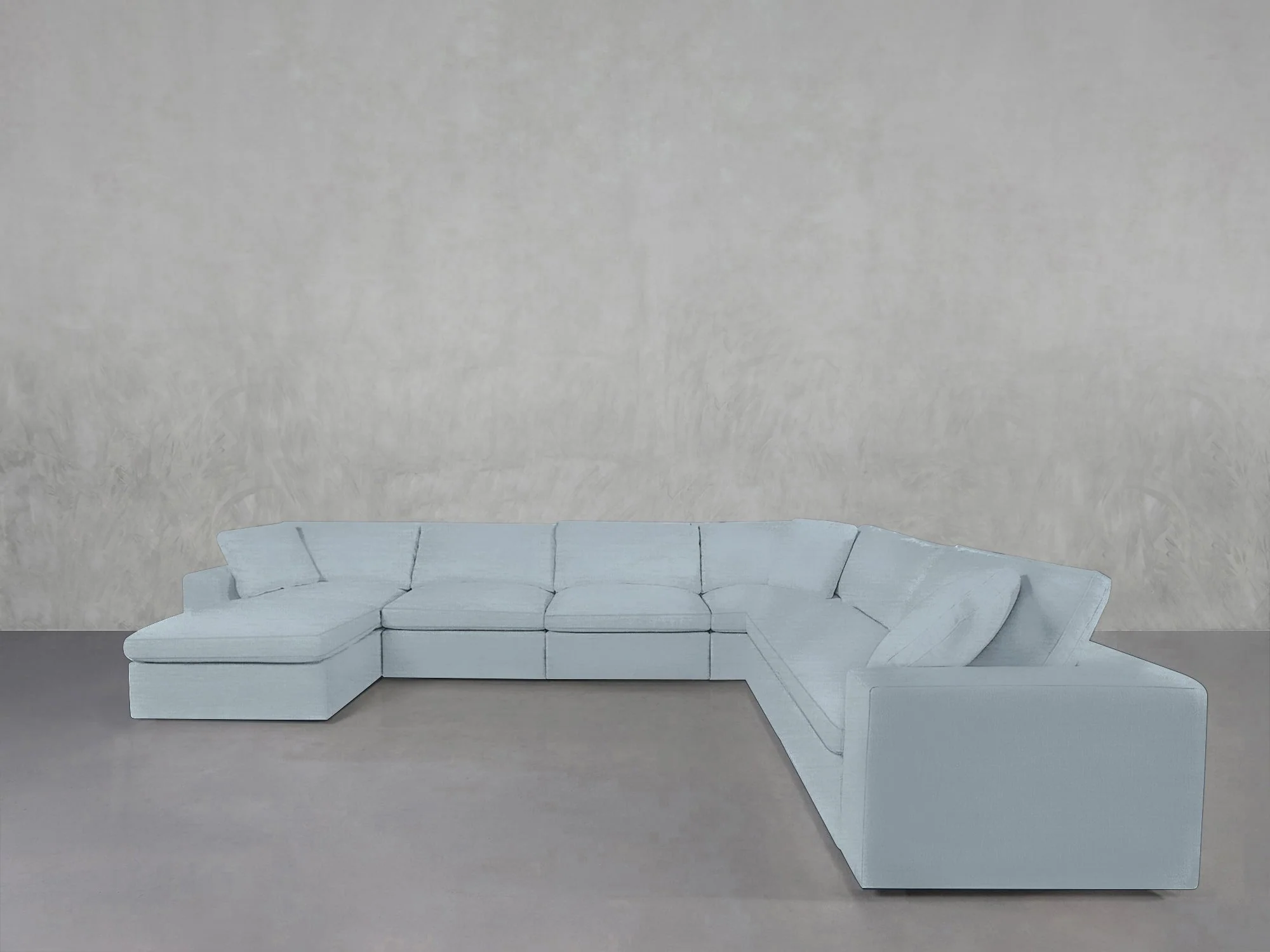 7-Seat Modular Chaise Corner Right Sectional - Image 227