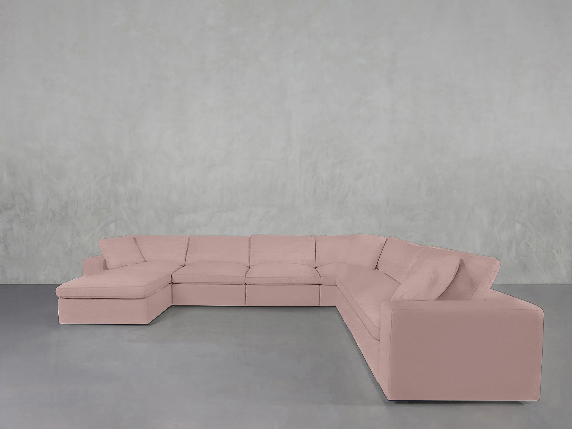 7-Seat Modular Chaise Corner Right Sectional - Image 238