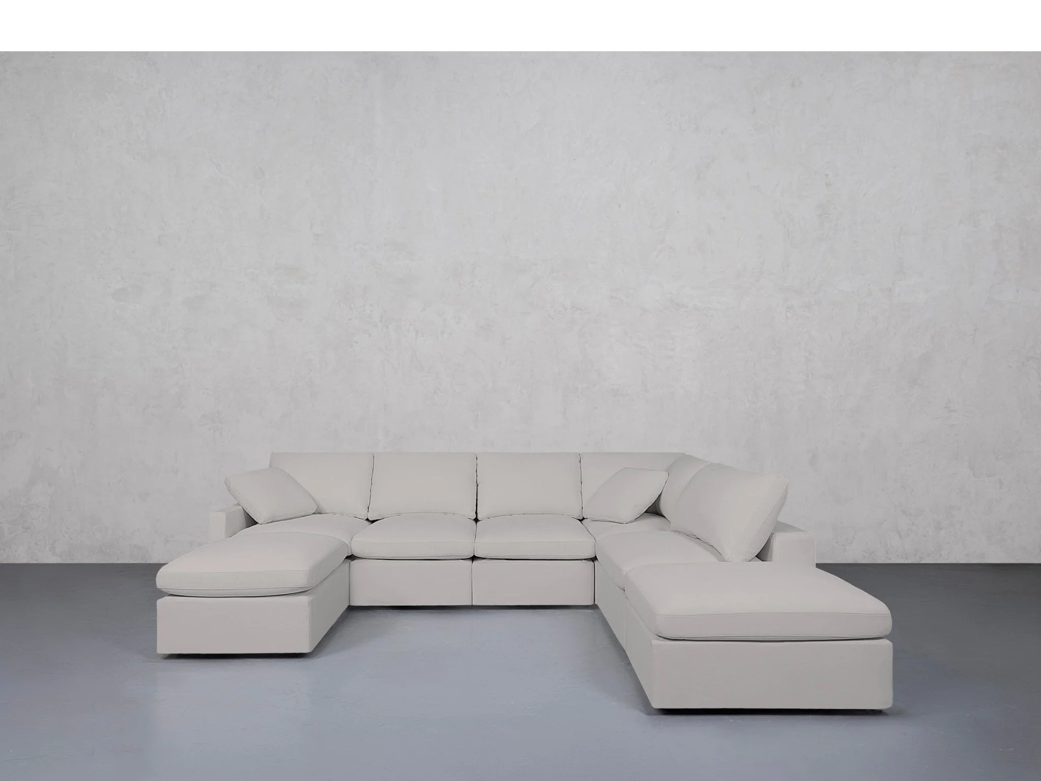 7-Seat Modular Chaise Corner Right Sectional (Thin Arms) - Image 102