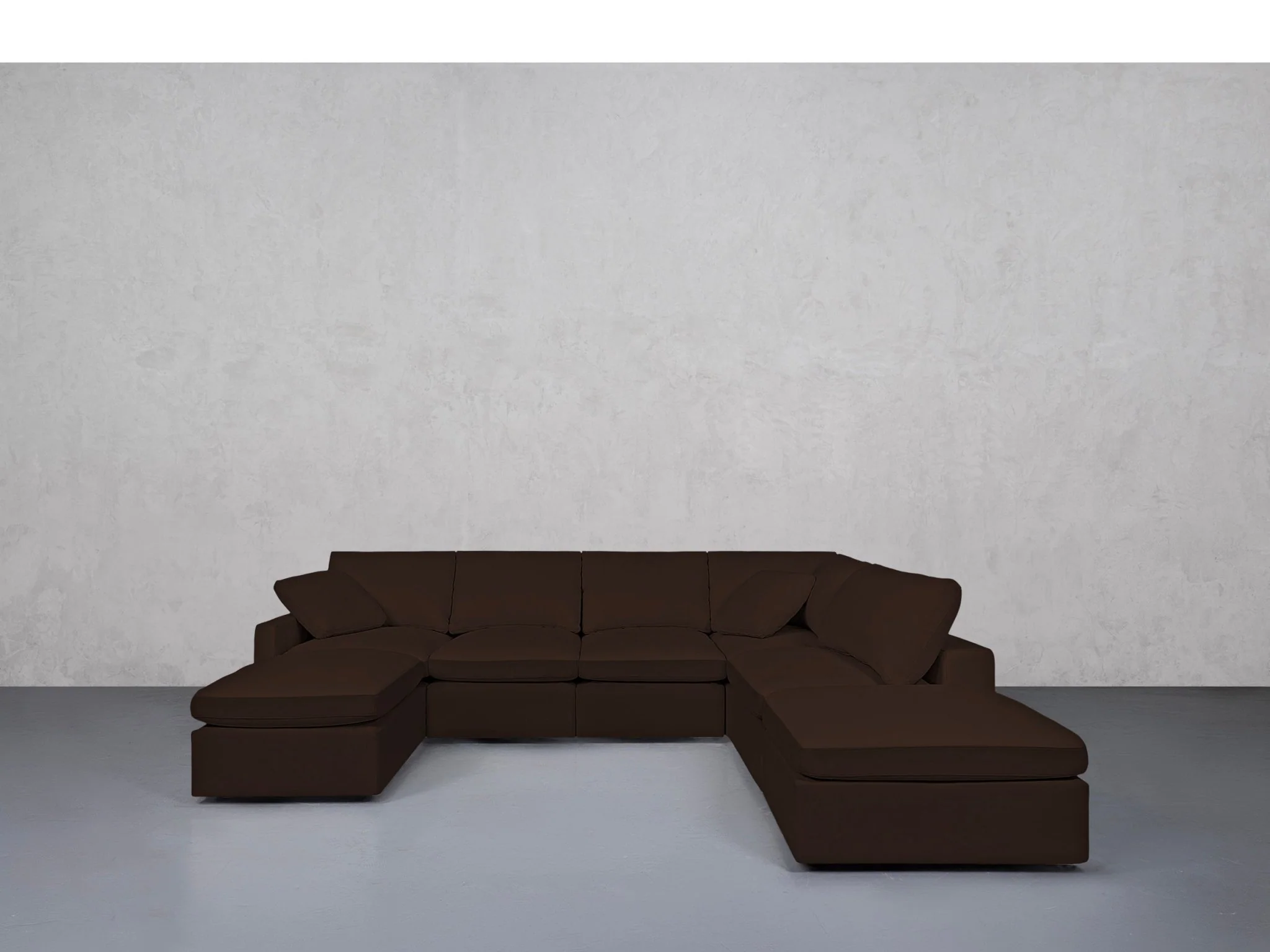 7-Seat Modular Chaise Corner Right Sectional (Thin Arms) - Image 81