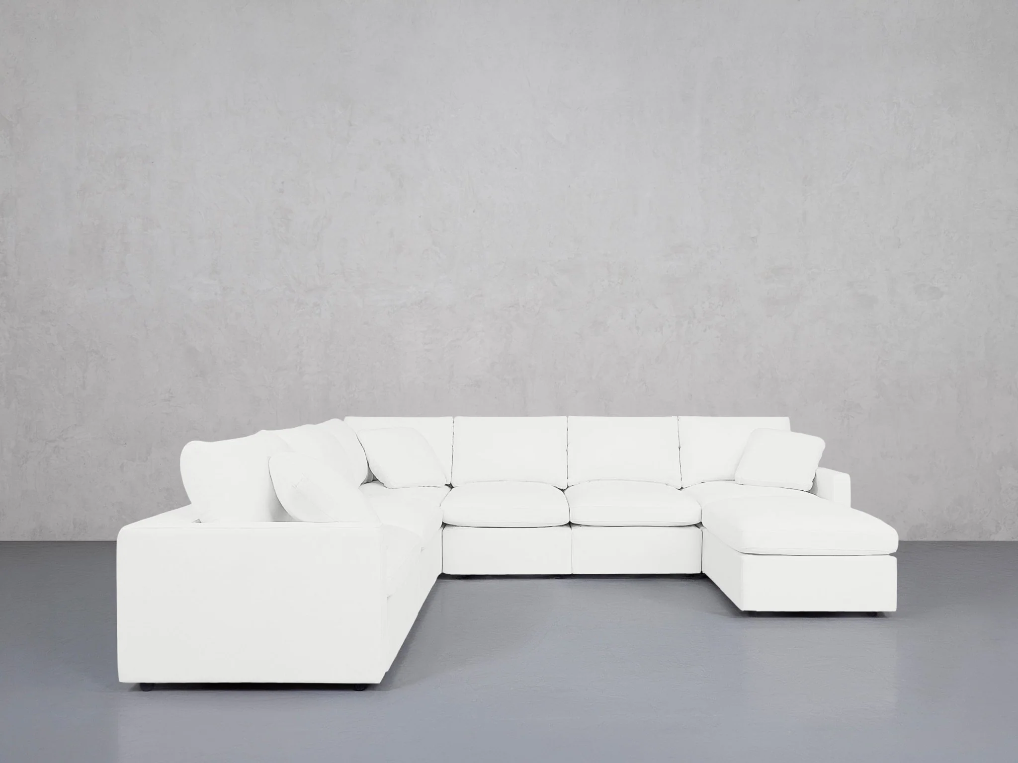 7-Seat Modular Chaise Corner Sectional (Thin Arms) - Image 11