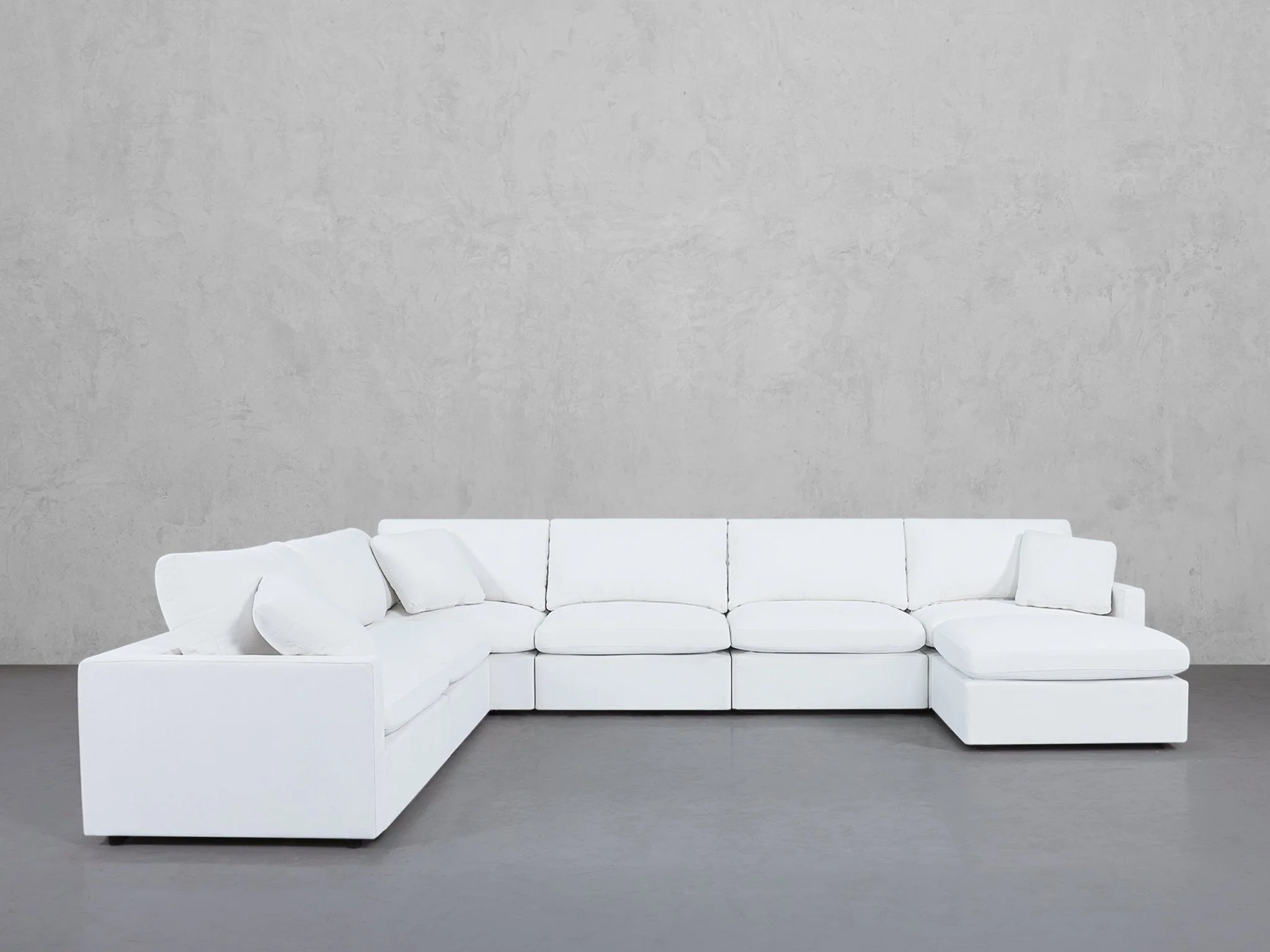 7-Seat Modular Chaise Corner Sectional (Thin Arms) - Image 134