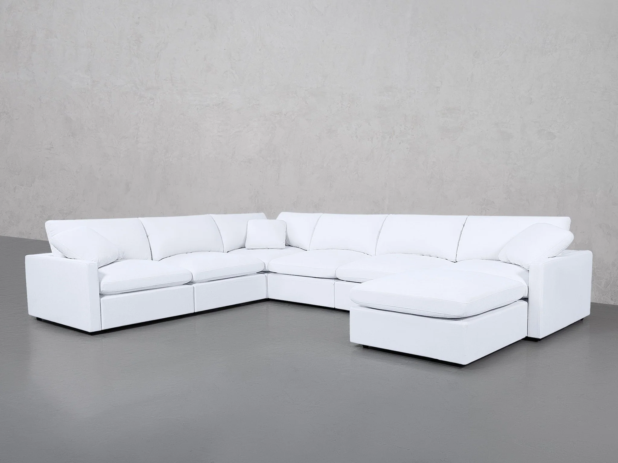 7-Seat Modular Chaise Corner Sectional (Thin Arms) - Image 135