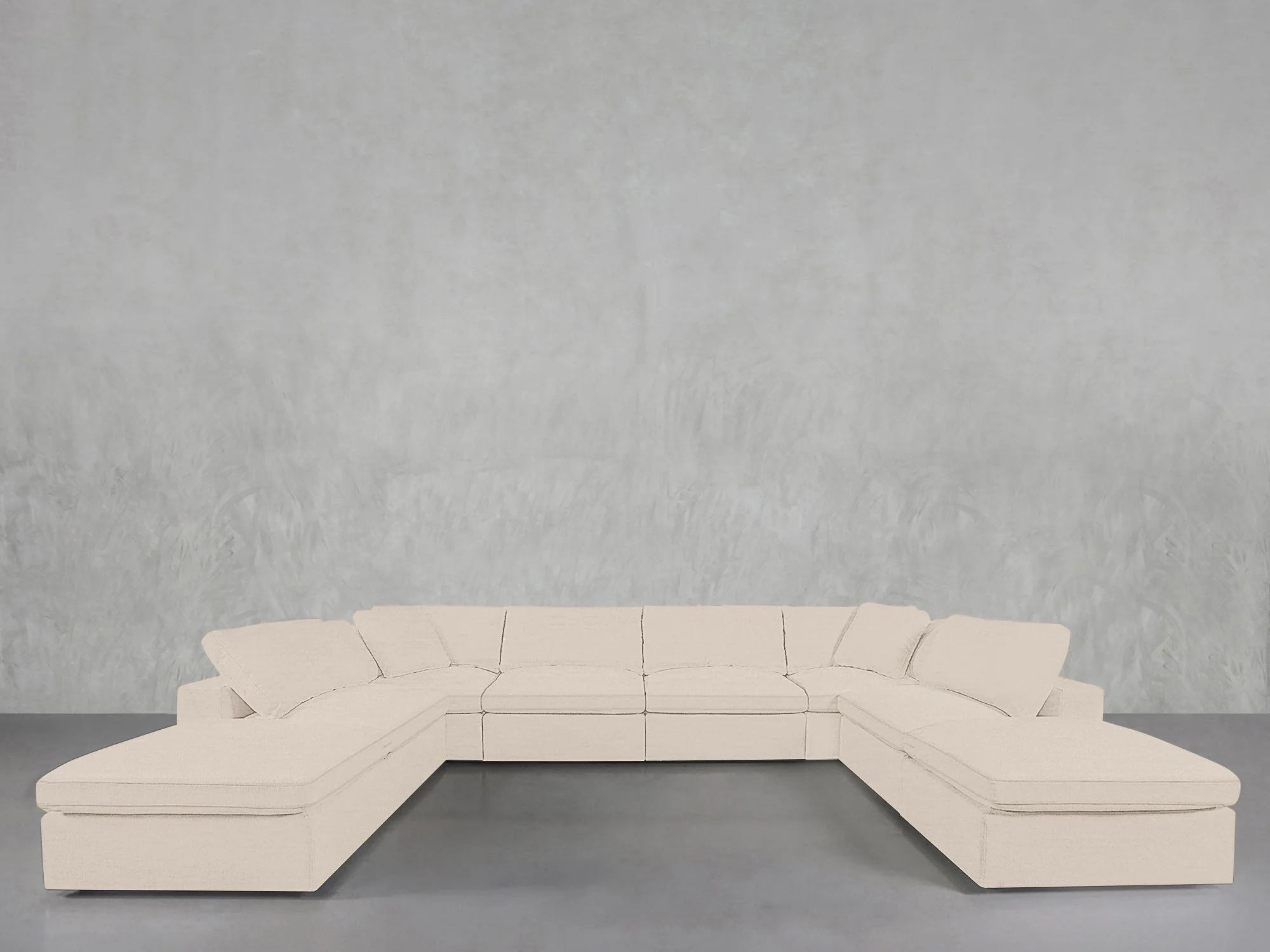 8-Seat Modular Double Lounger U-Sectional - Image 116