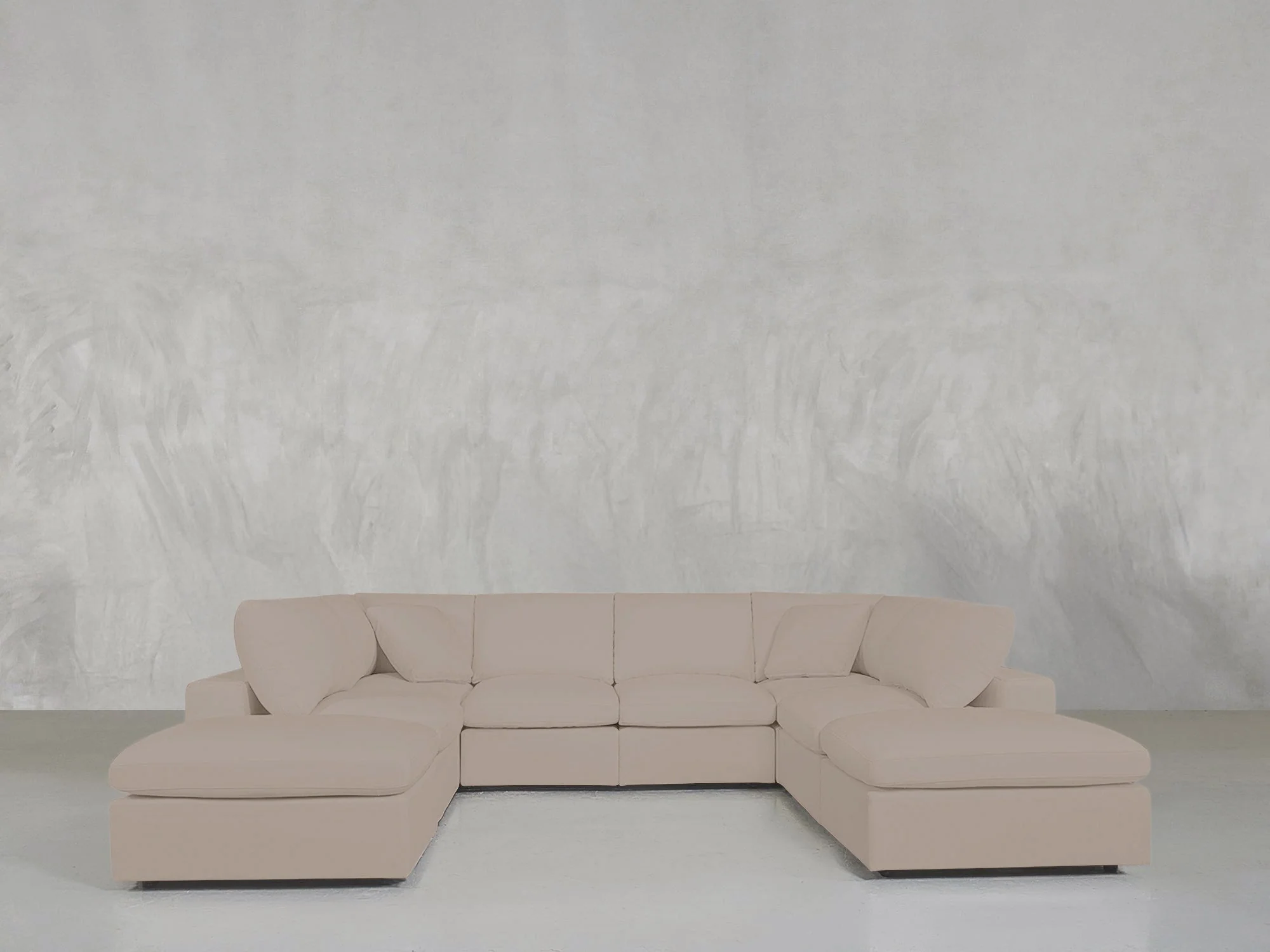 8-Seat Modular Double Lounger U-Sectional - Image 140