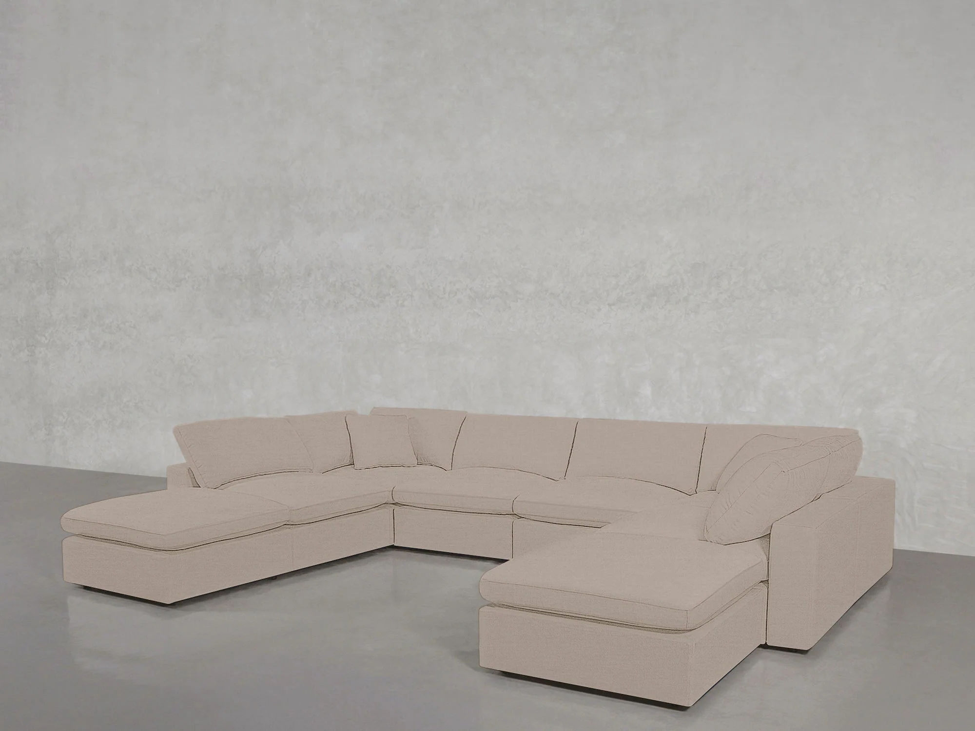 8-Seat Modular Double Lounger U-Sectional - Image 141