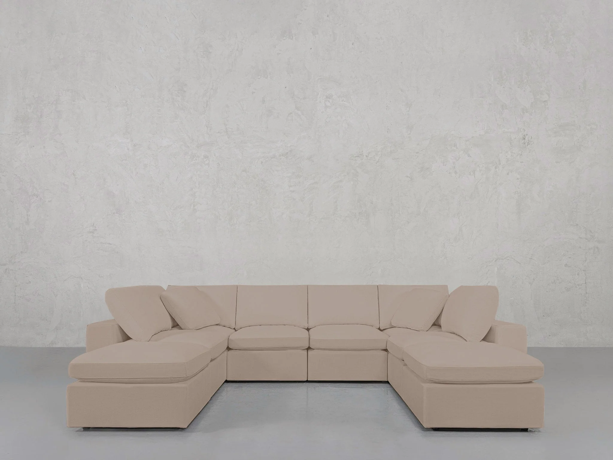 8-Seat Modular Double Lounger U-Sectional - Image 142