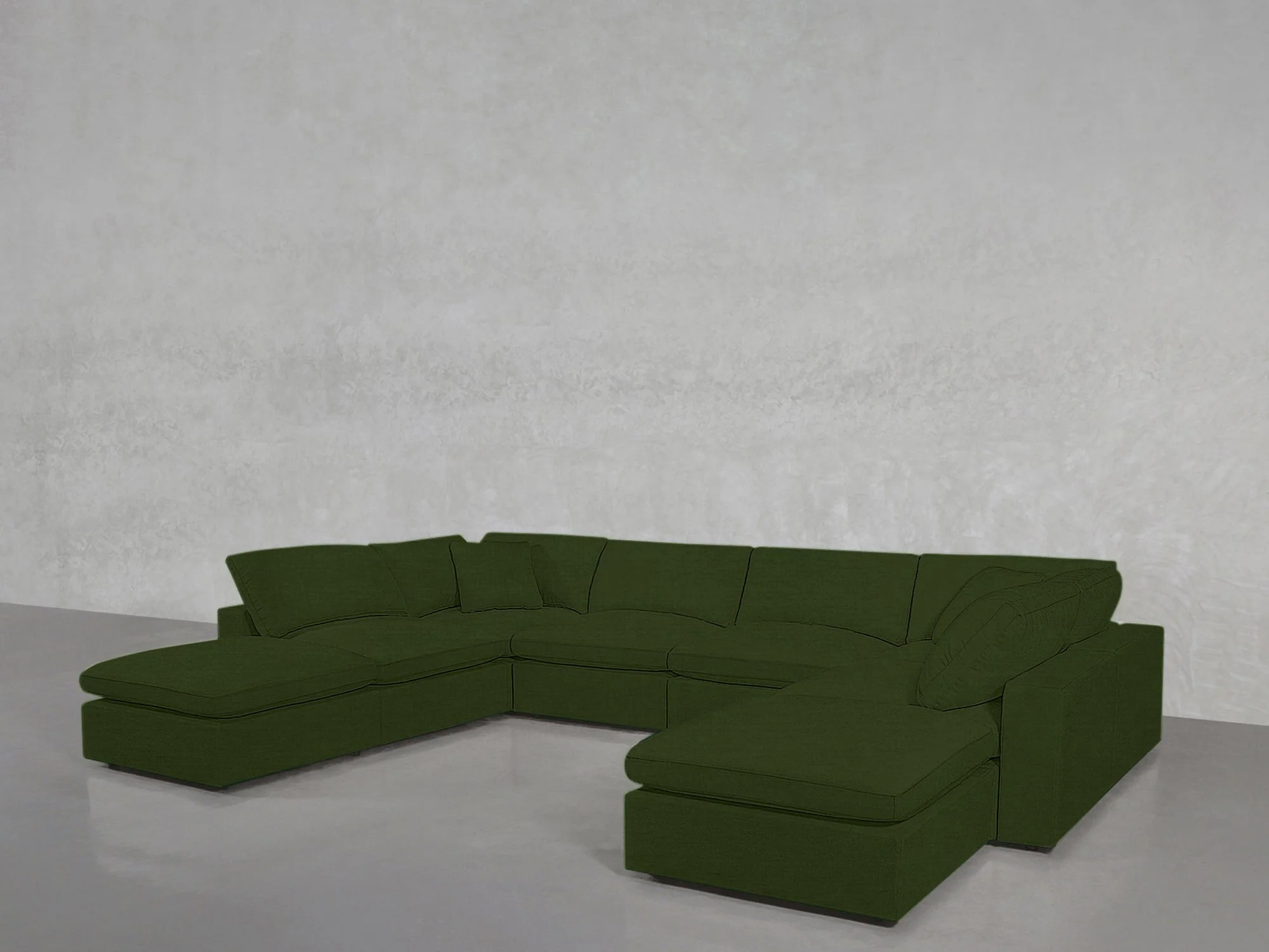 8-Seat Modular Double Lounger U-Sectional - Image 173