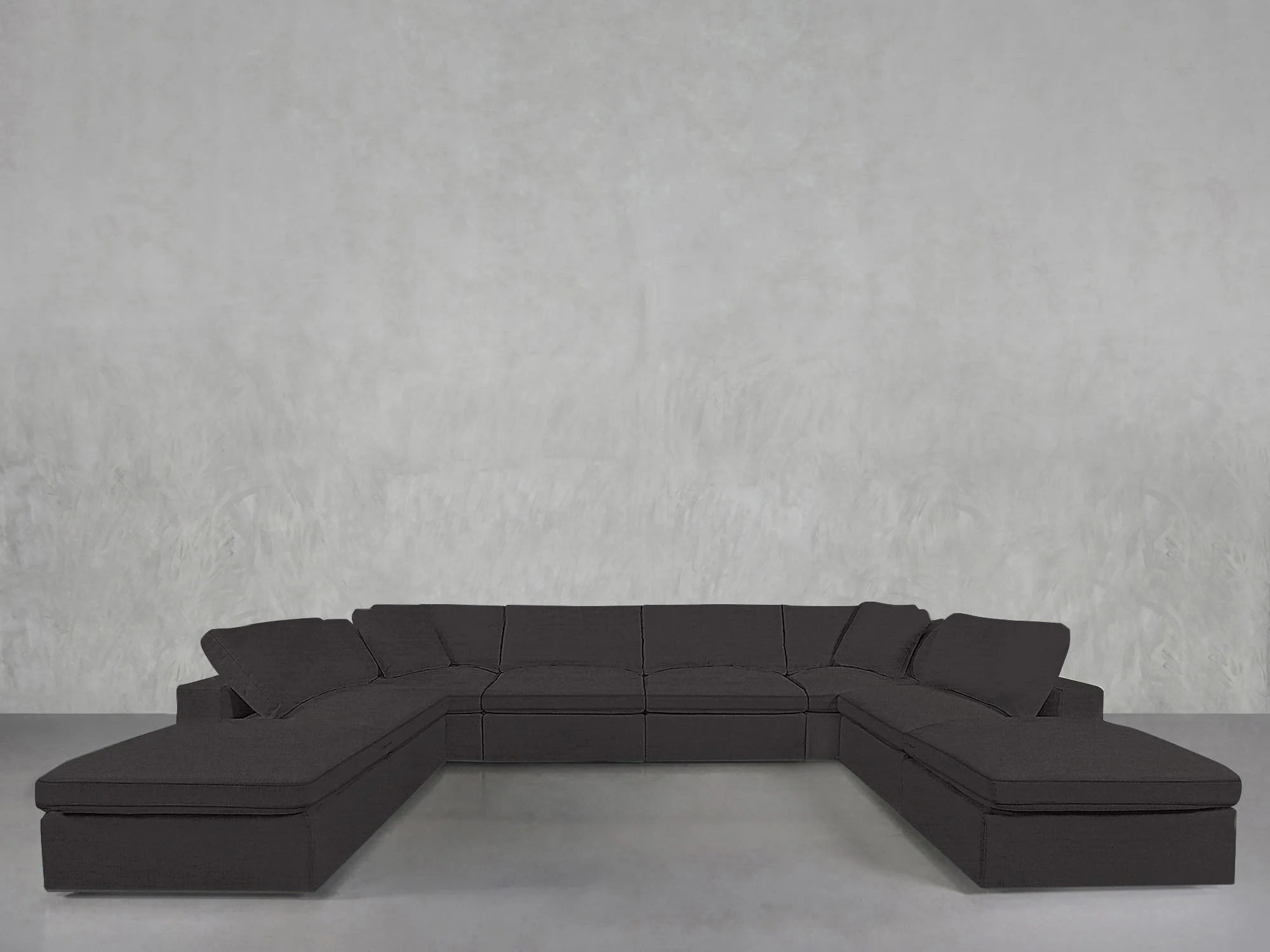 8-Seat Modular Double Lounger U-Sectional - Image 205