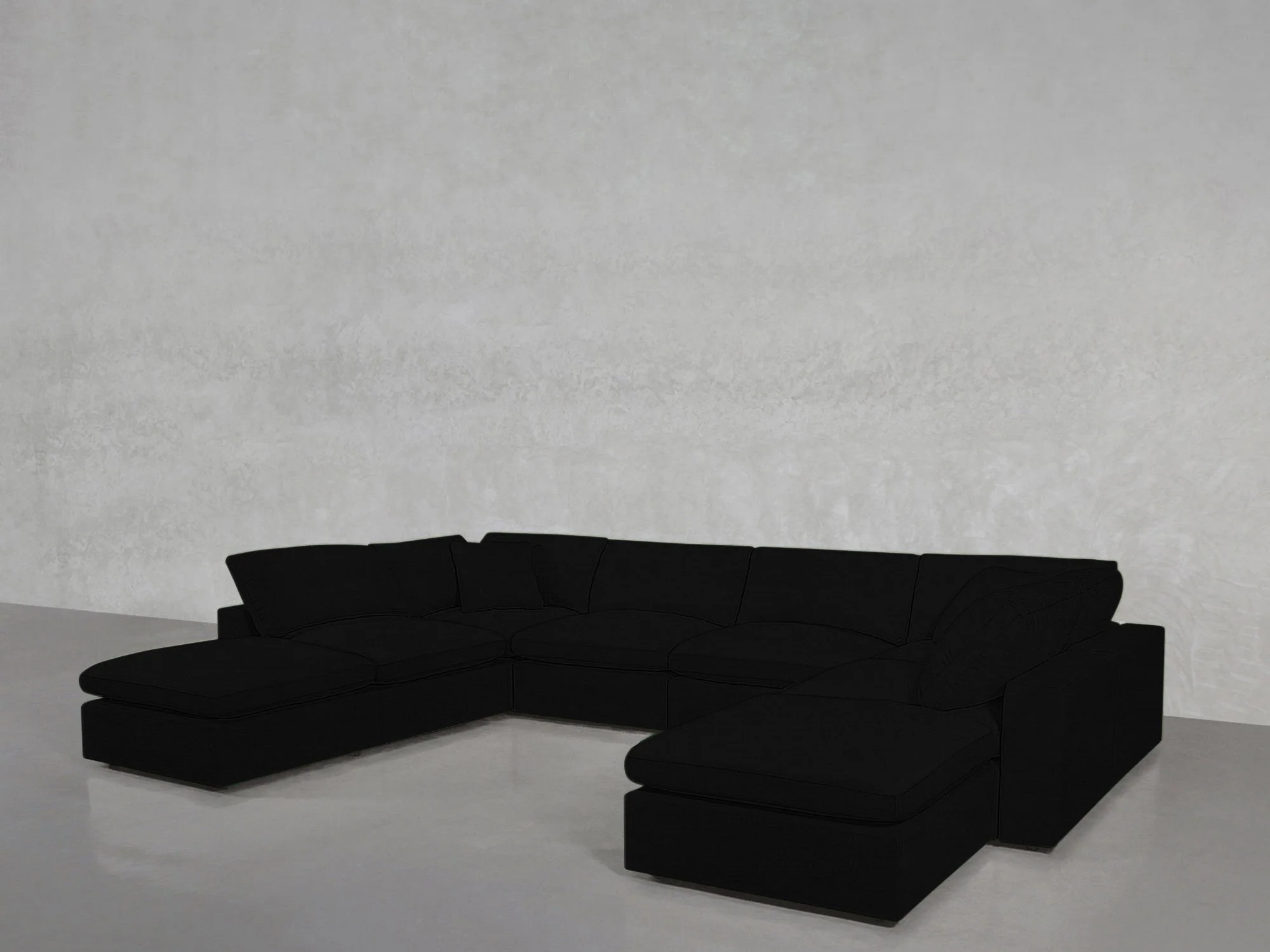 8-Seat Modular Double Lounger U-Sectional - Image 217