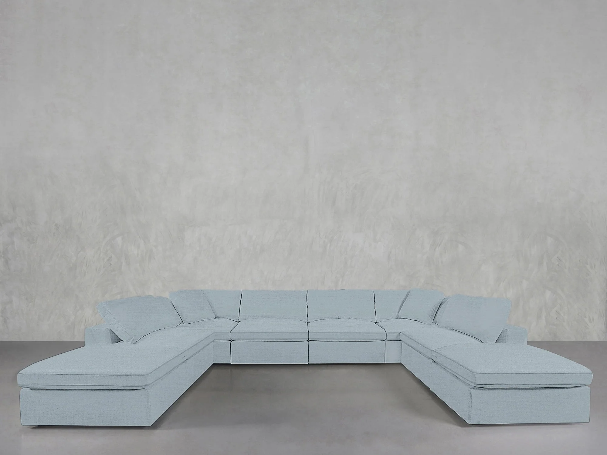 8-Seat Modular Double Lounger U-Sectional - Image 227