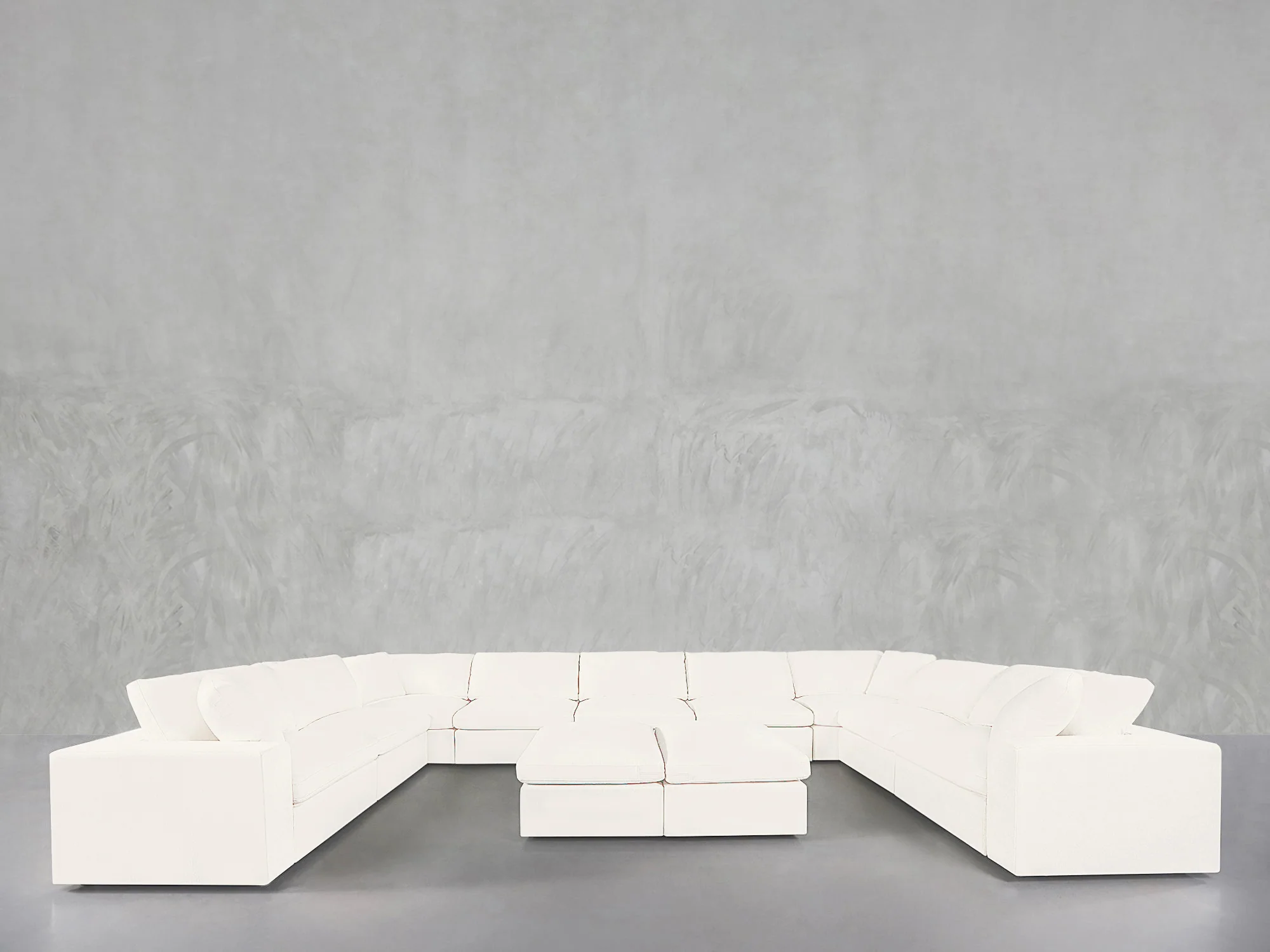 9-Seat Modular U-Sectional with Double Ottoman - Image 105