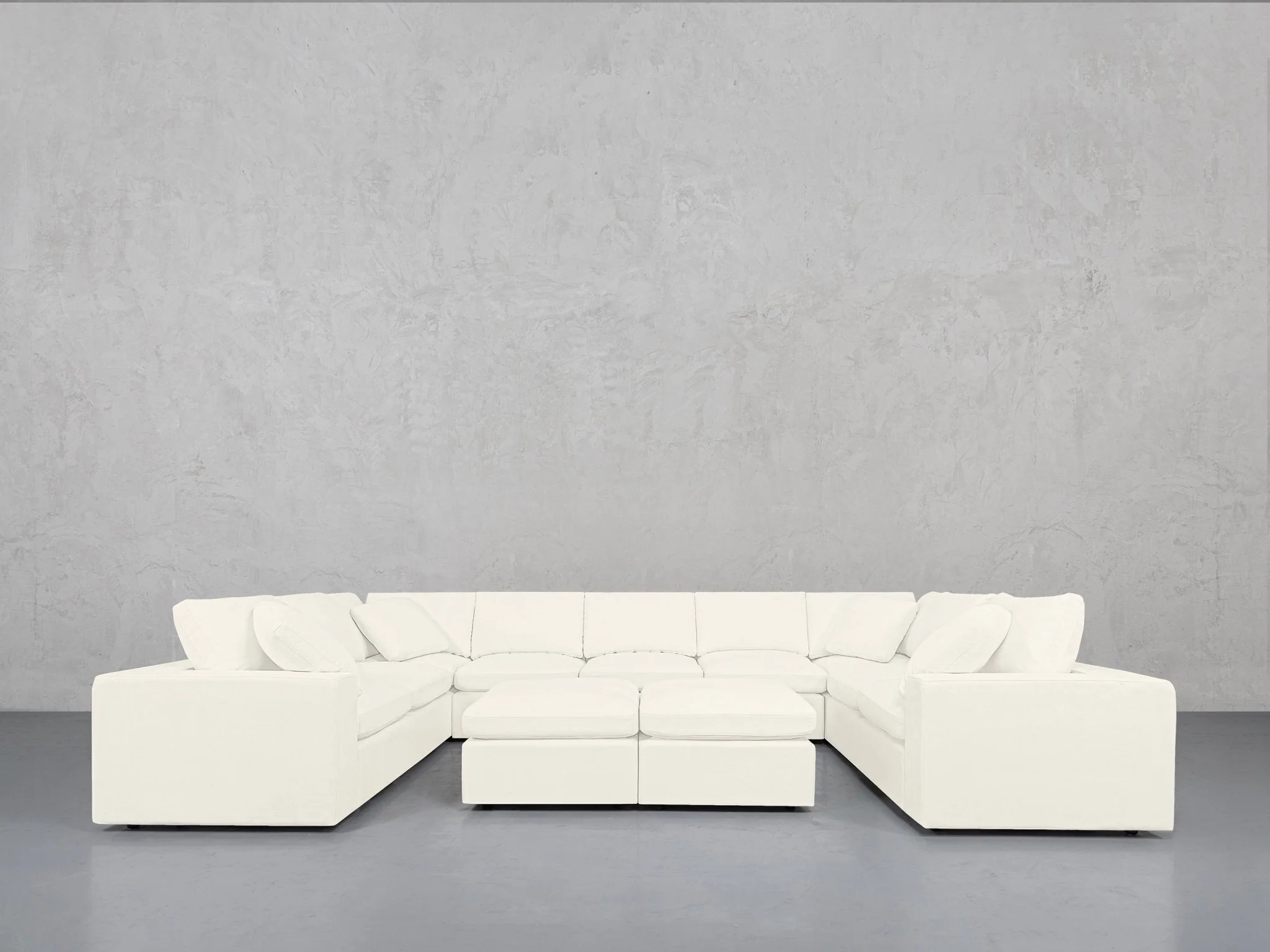 9-Seat Modular U-Sectional with Double Ottoman - Image 108