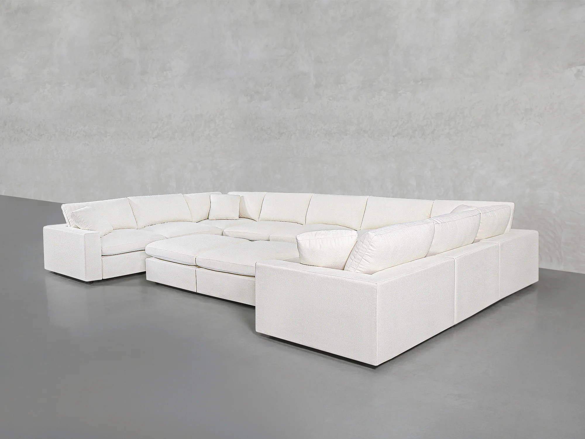 9-Seat Modular U-Sectional with Double Ottoman - Image 12