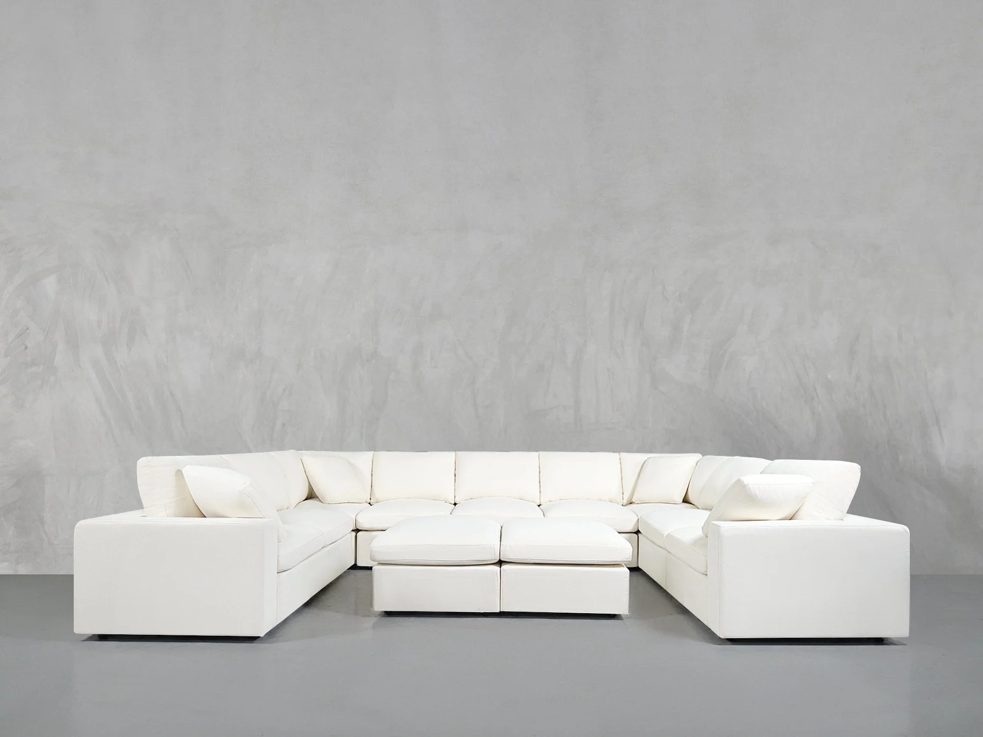 9-Seat Modular U-Sectional with Double Ottoman - Image 13