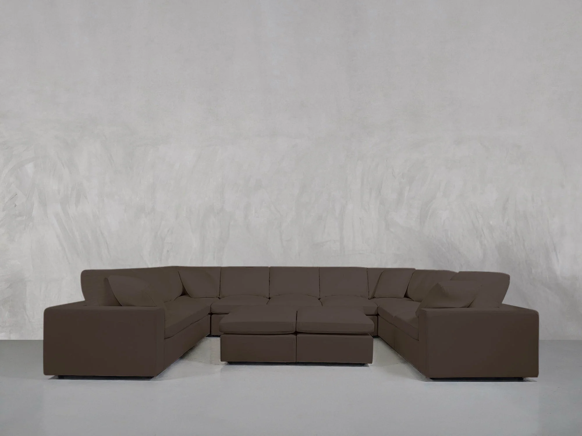 9-Seat Modular U-Sectional with Double Ottoman - Image 151