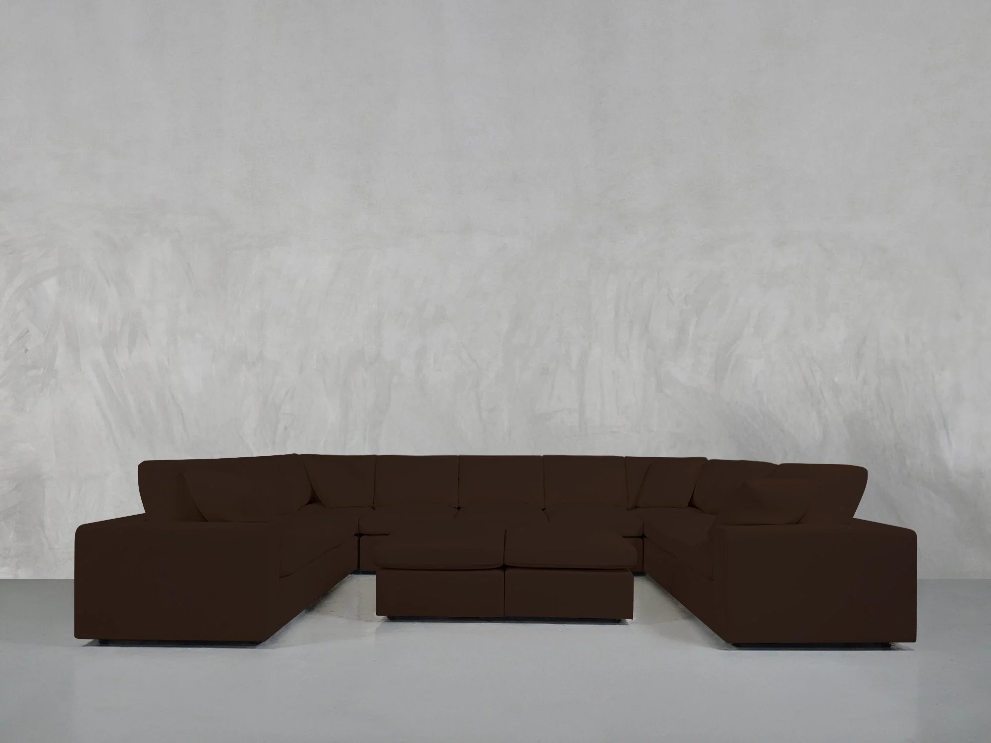 9-Seat Modular U-Sectional with Double Ottoman - Image 162